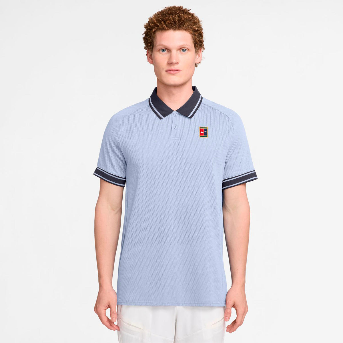 Nike Court Heritage Polo Hommes - bleu gris