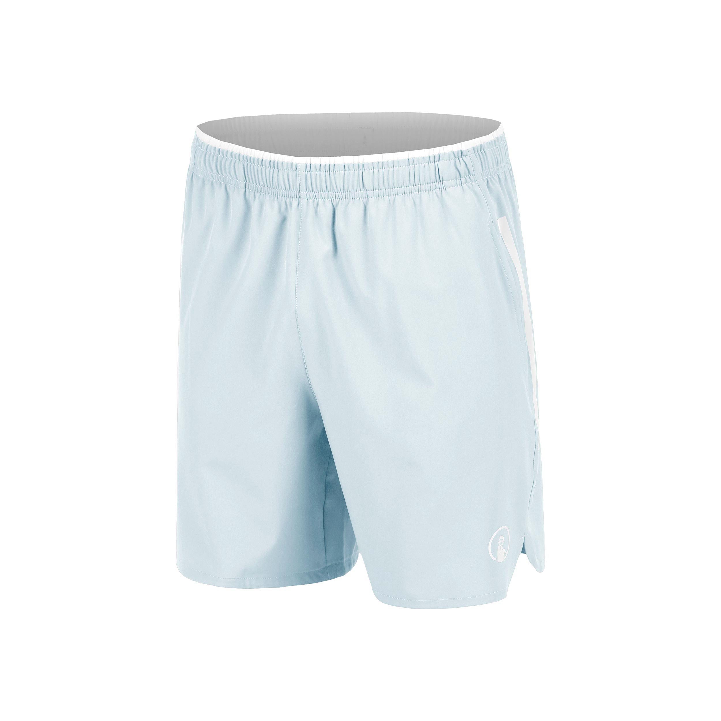 Quiet Please Memories Drop 7in Shorts Hommes - bleu clair, blanc cassé
