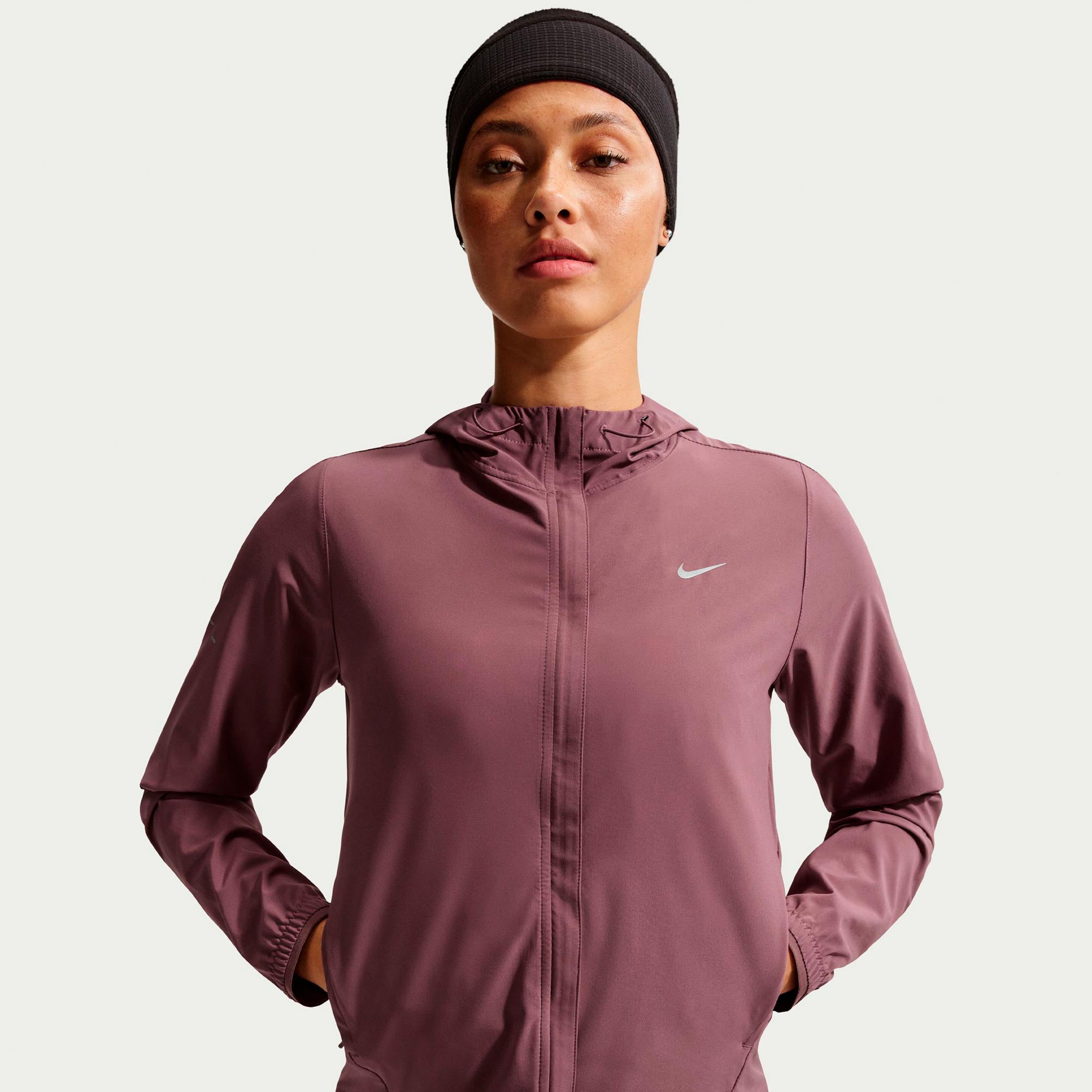 Nike Swift Veste running Femmes - marron, argent