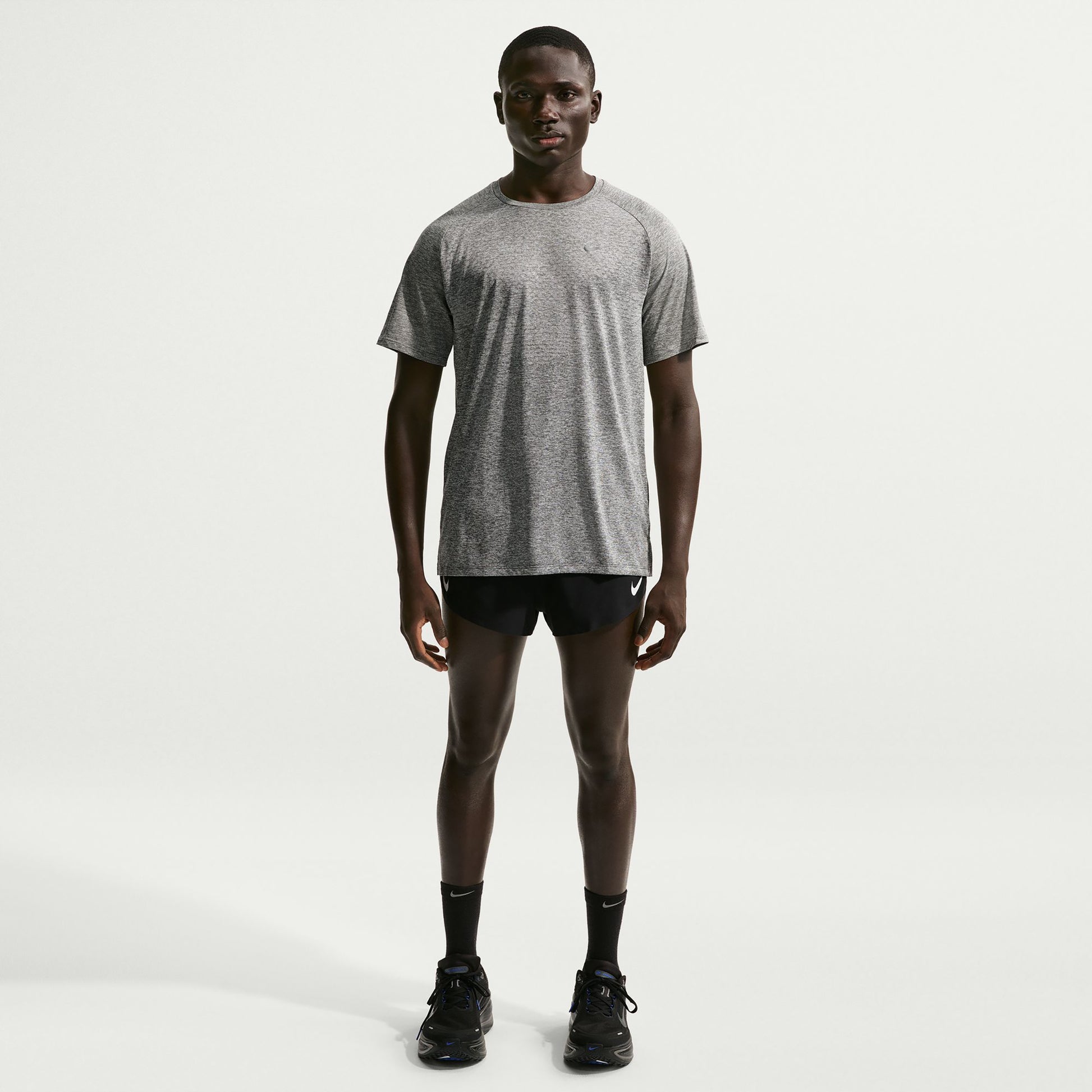 Nike Stride  Maillot de course Hommes - gris, argent