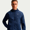 Stride Veste running Hommes - bleu foncé, argent