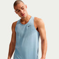 Stride Maillot de course Hommes - bleu clair, argent