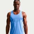 Stride Maillot de course Hommes - bleu, argent
