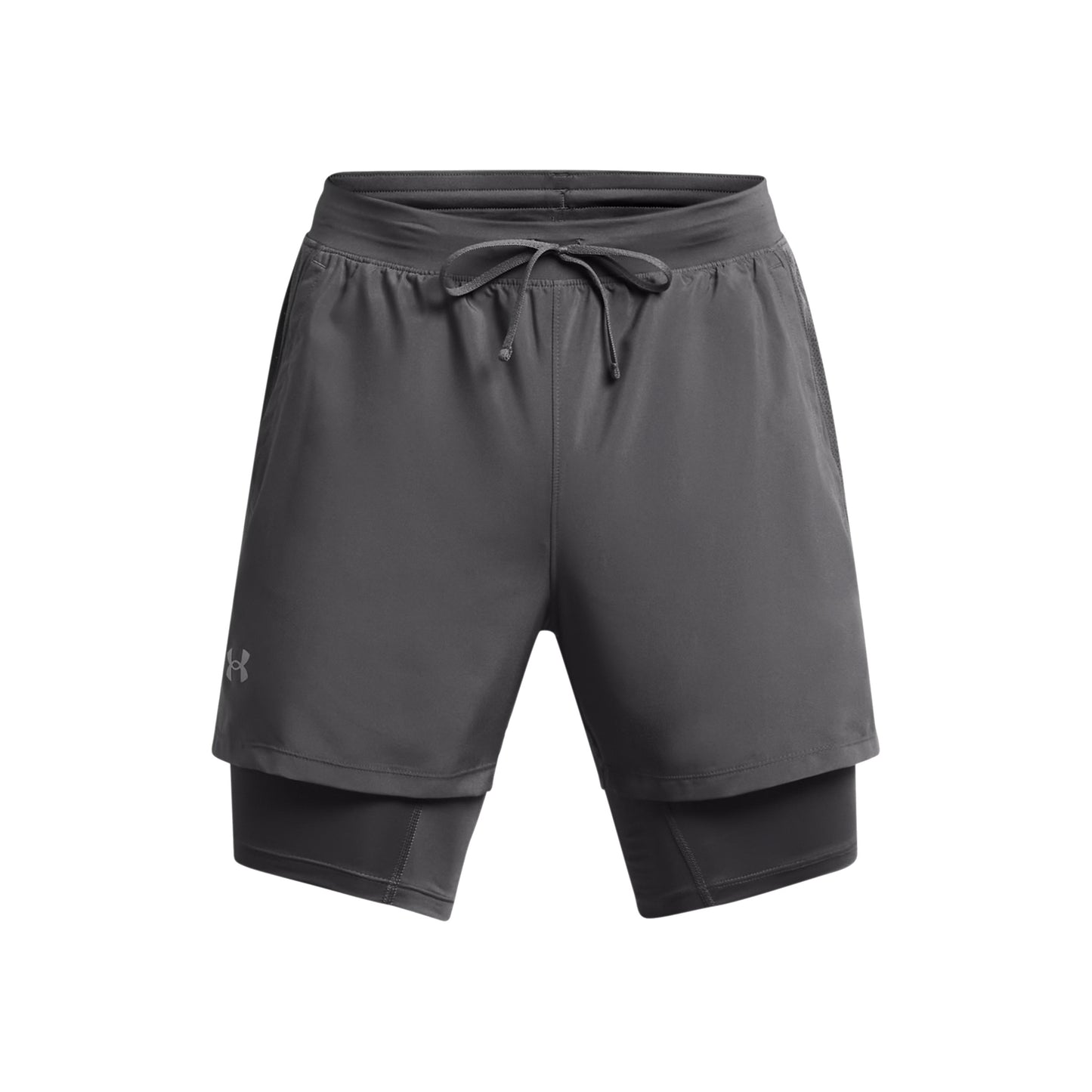 Under Armour Launch 5in 2in1  Short de running Hommes-gris foncé, gris foncé