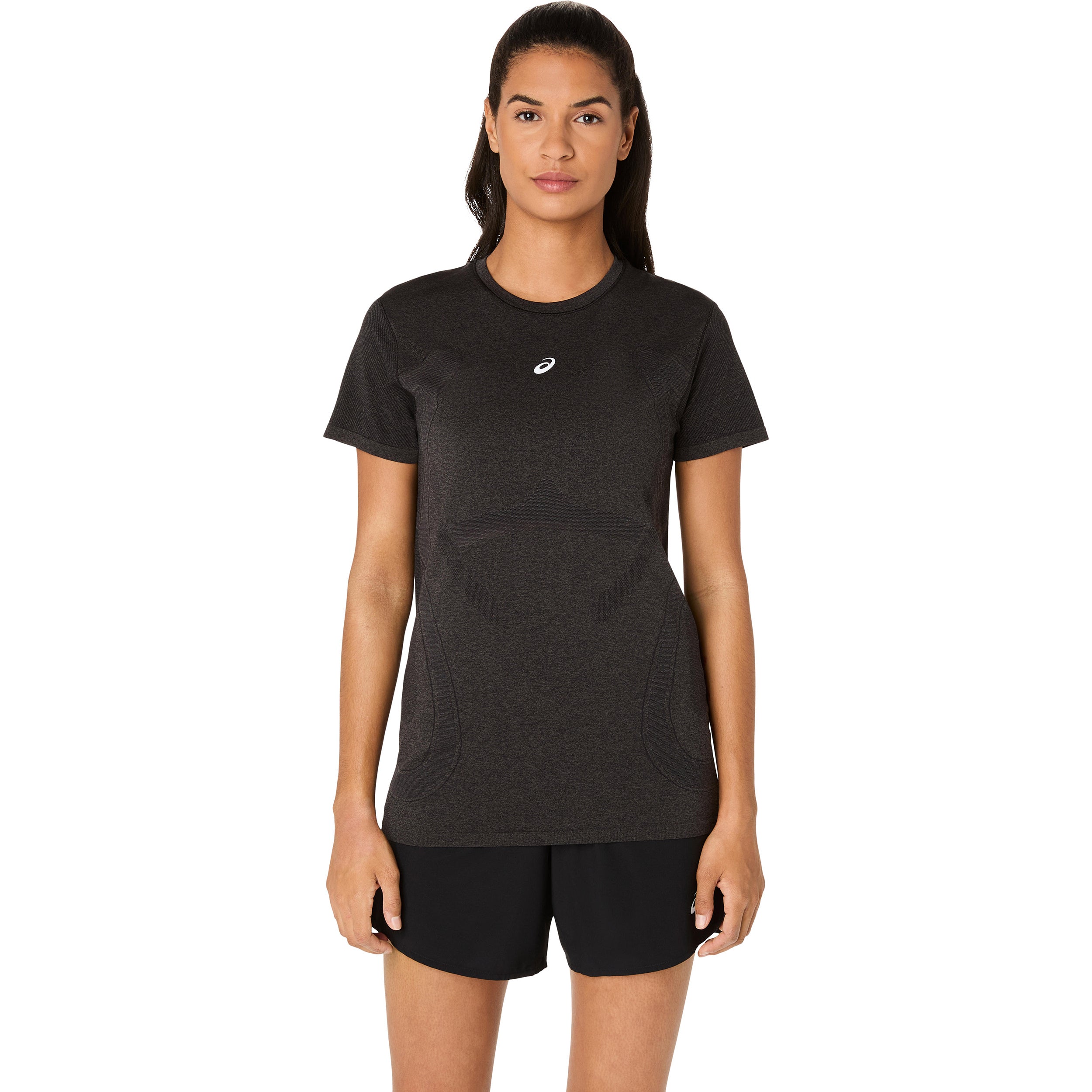 ASICS Road Seamless  Maillot de course Femmes - noir, gris foncé