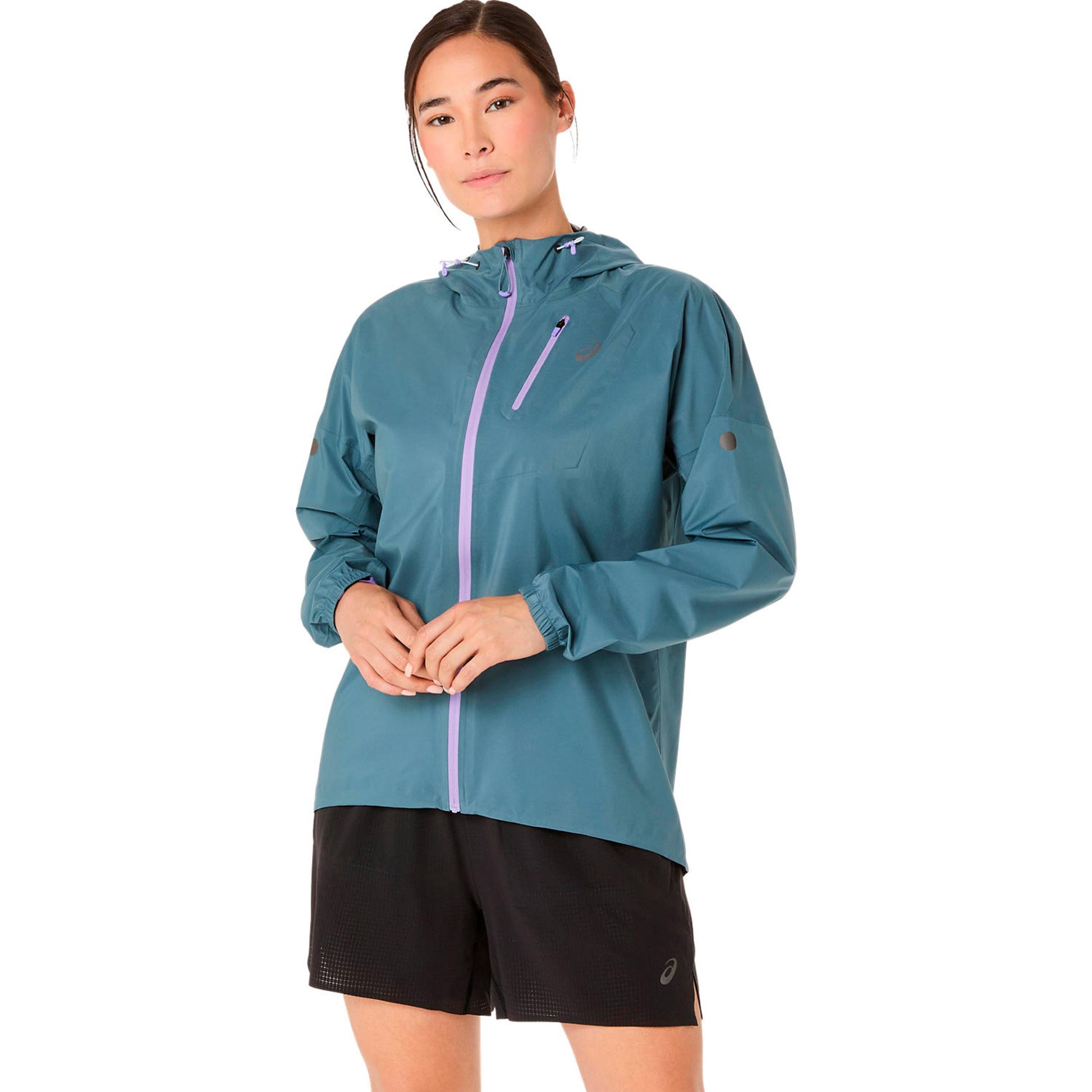ASICS Fujitrail Elite Waterproof Veste running Femmes-gris