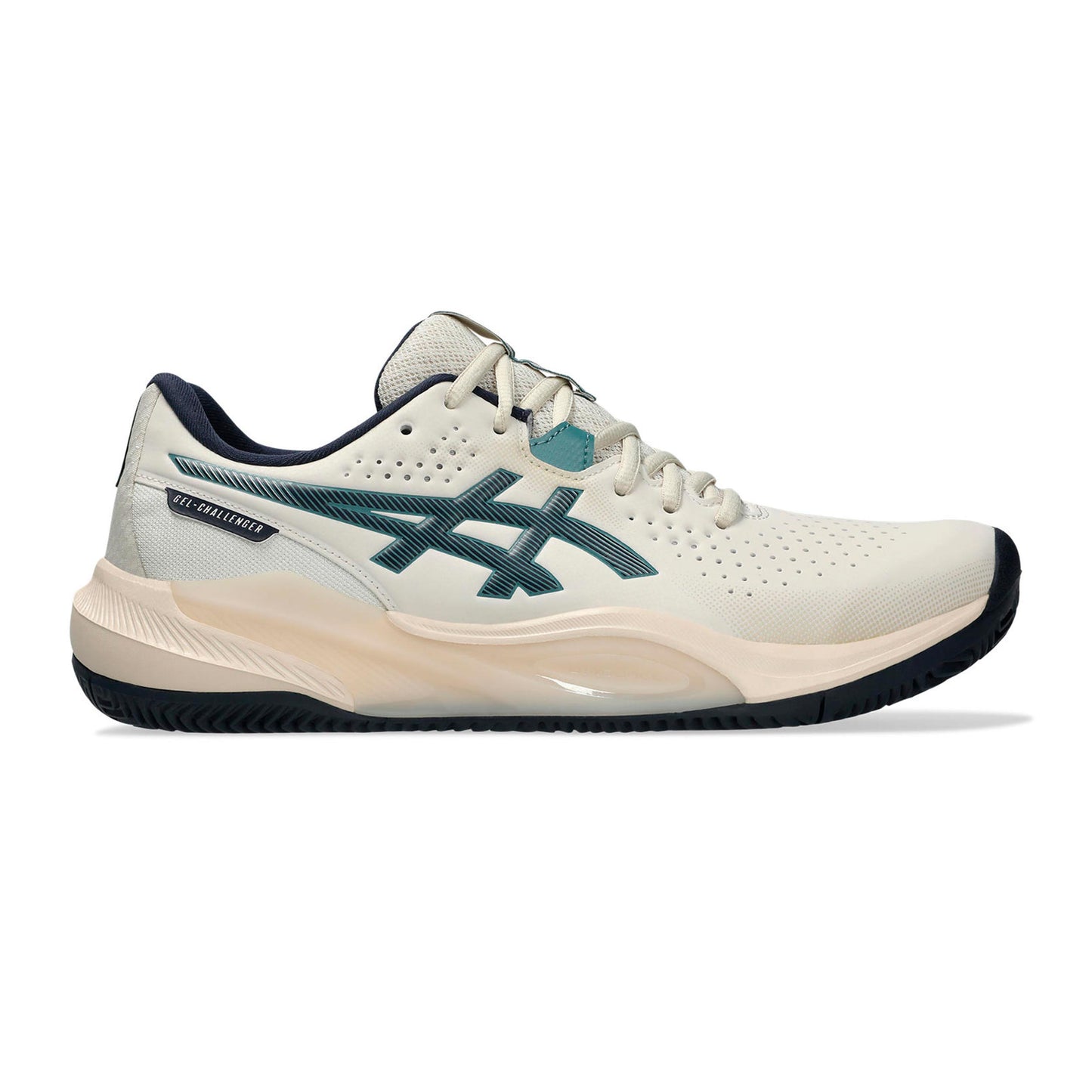 ASICS Gel-Challenger 15 Chaussure terre battue Hommes - beige, bleu foncé