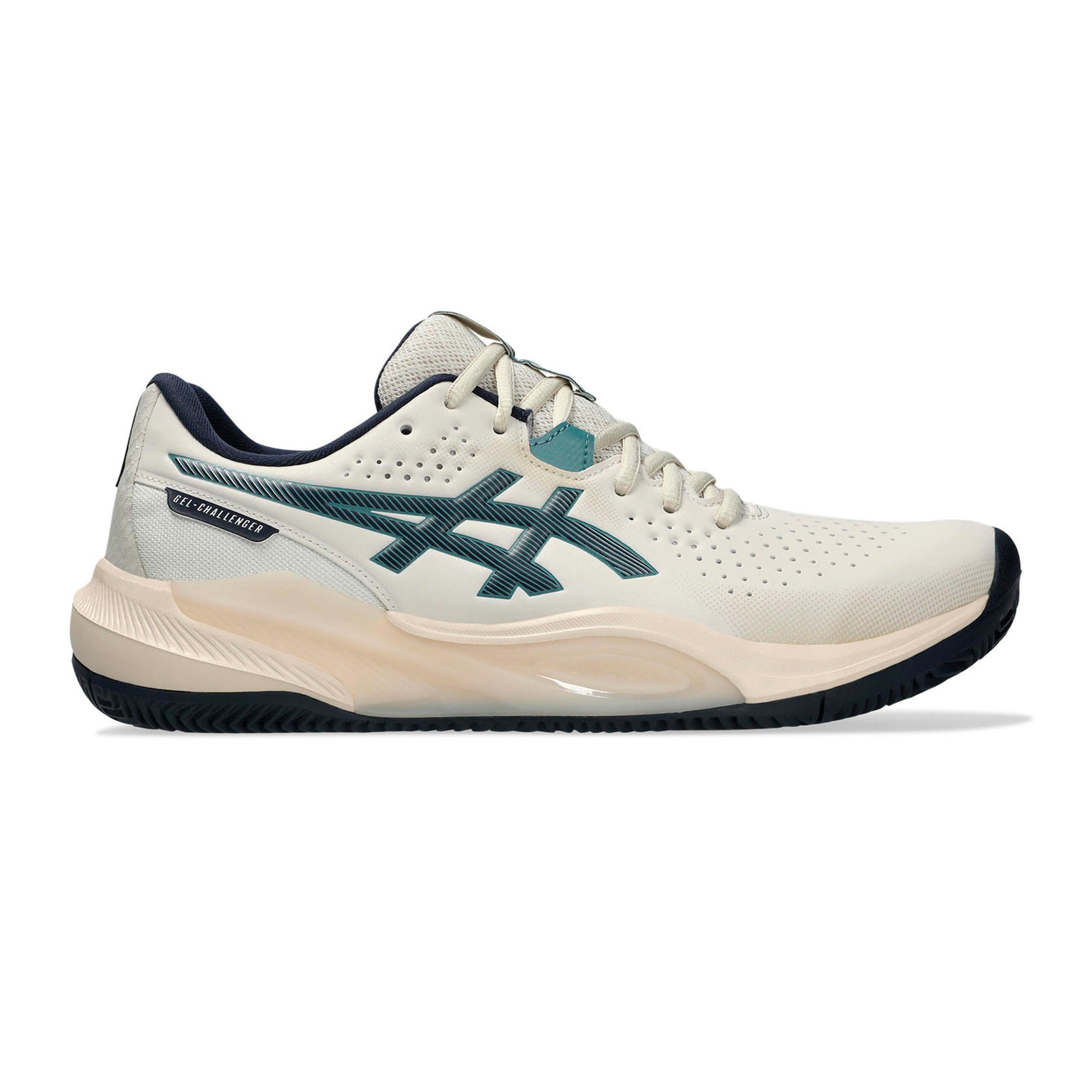 ASICS Gel-Challenger 15 Chaussure terre battue Hommes - beige, bleu foncé