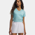 Tech Twist T-shirt Femmes-bleu, blanc