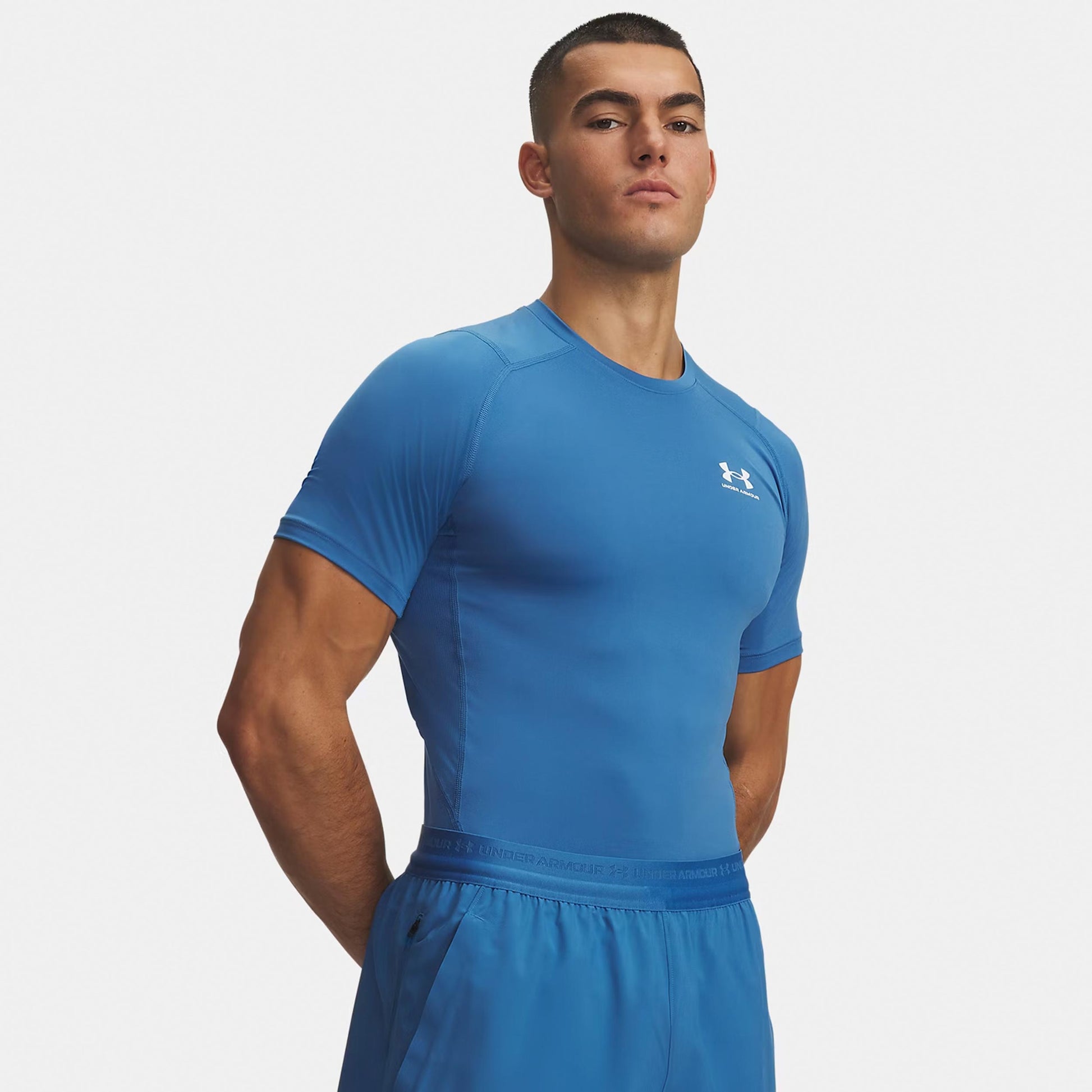 Under Armour Heatgear Comp T-shirt Hommes - bleu
