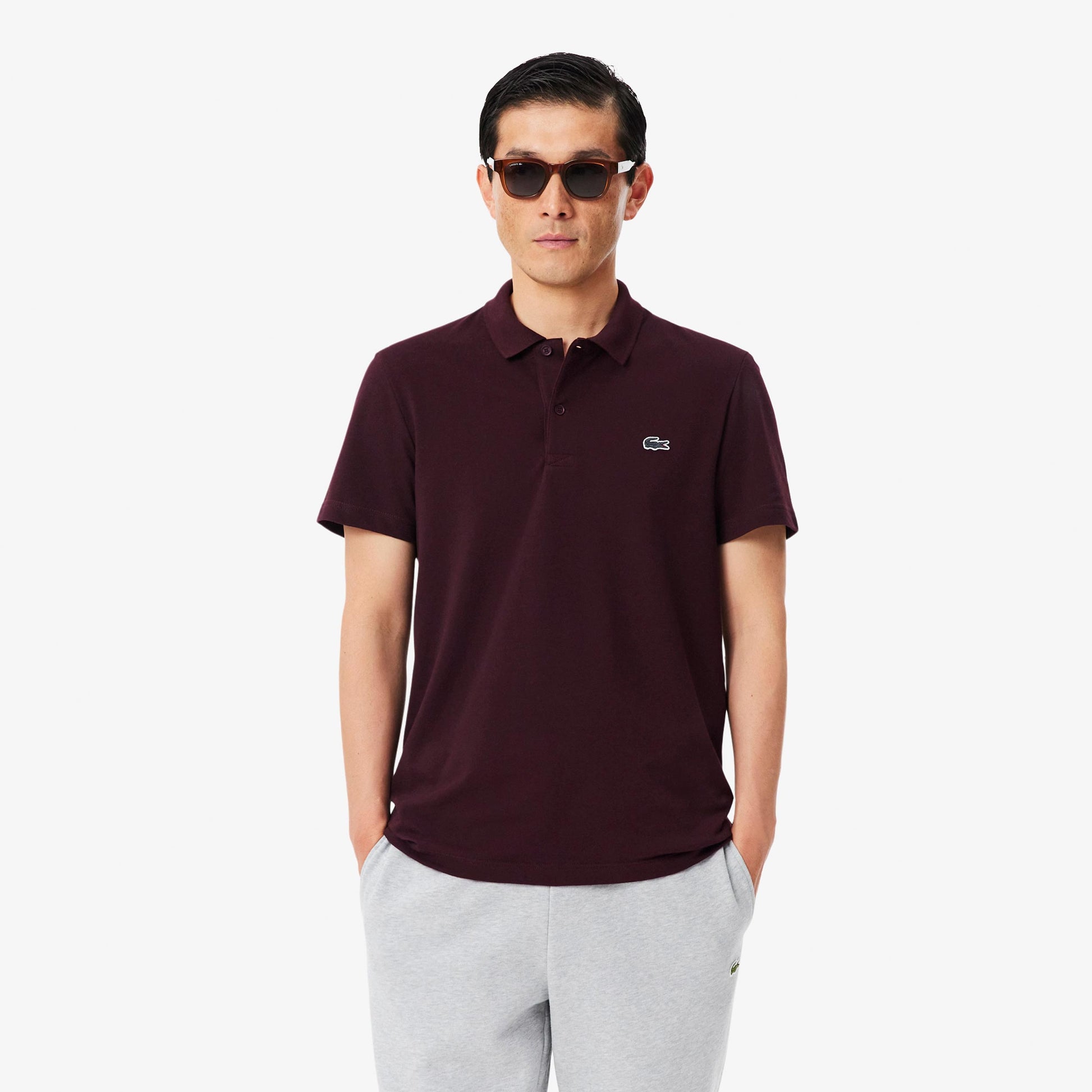 Lacoste Polo Hommes - rouge foncé