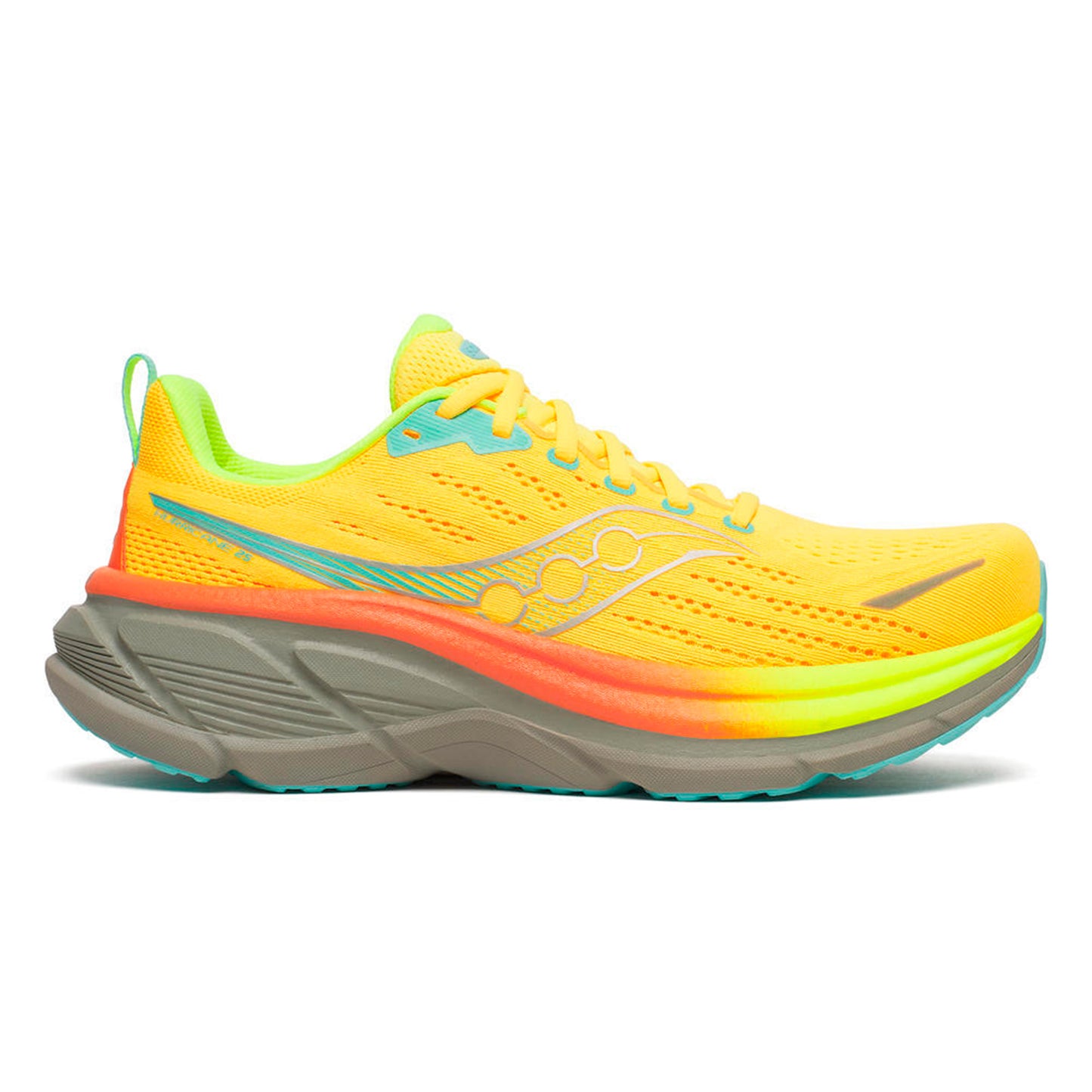 Saucony Hurricane 25 Chaussure de running avec stabilisateurs Hommes-jaune, kaki
