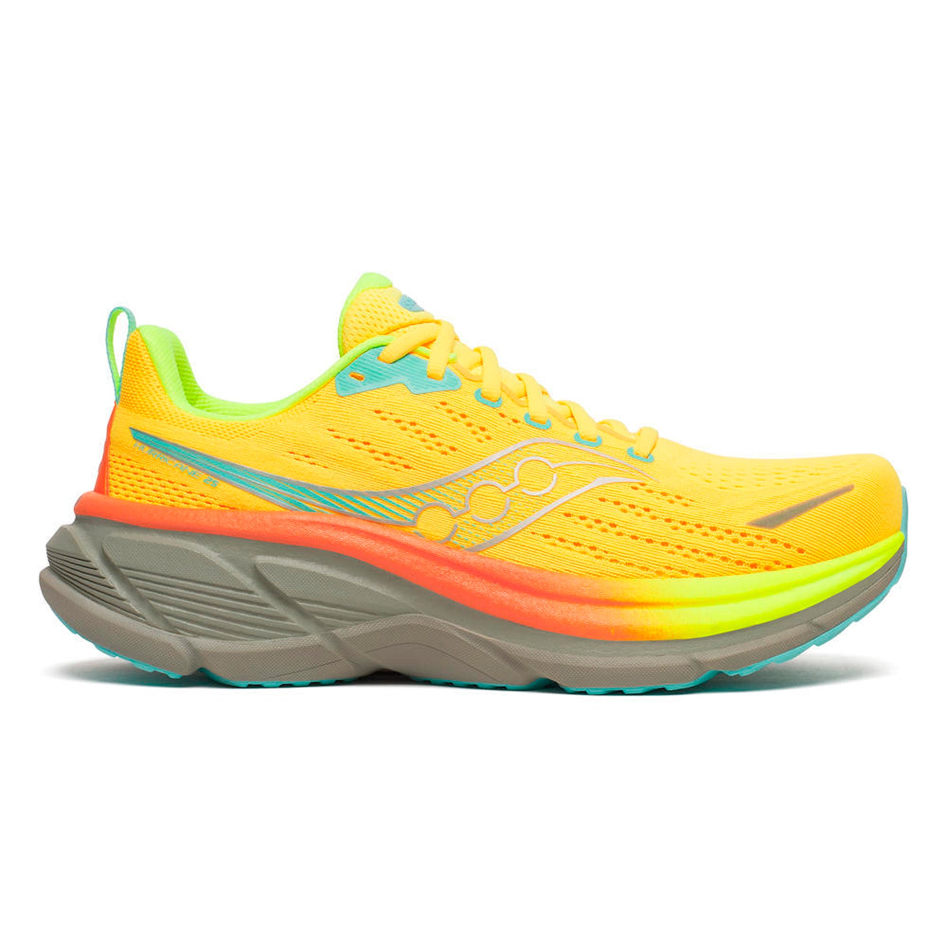 Saucony Hurricane 25 Chaussure de running avec stabilisateurs Hommes-jaune, kaki