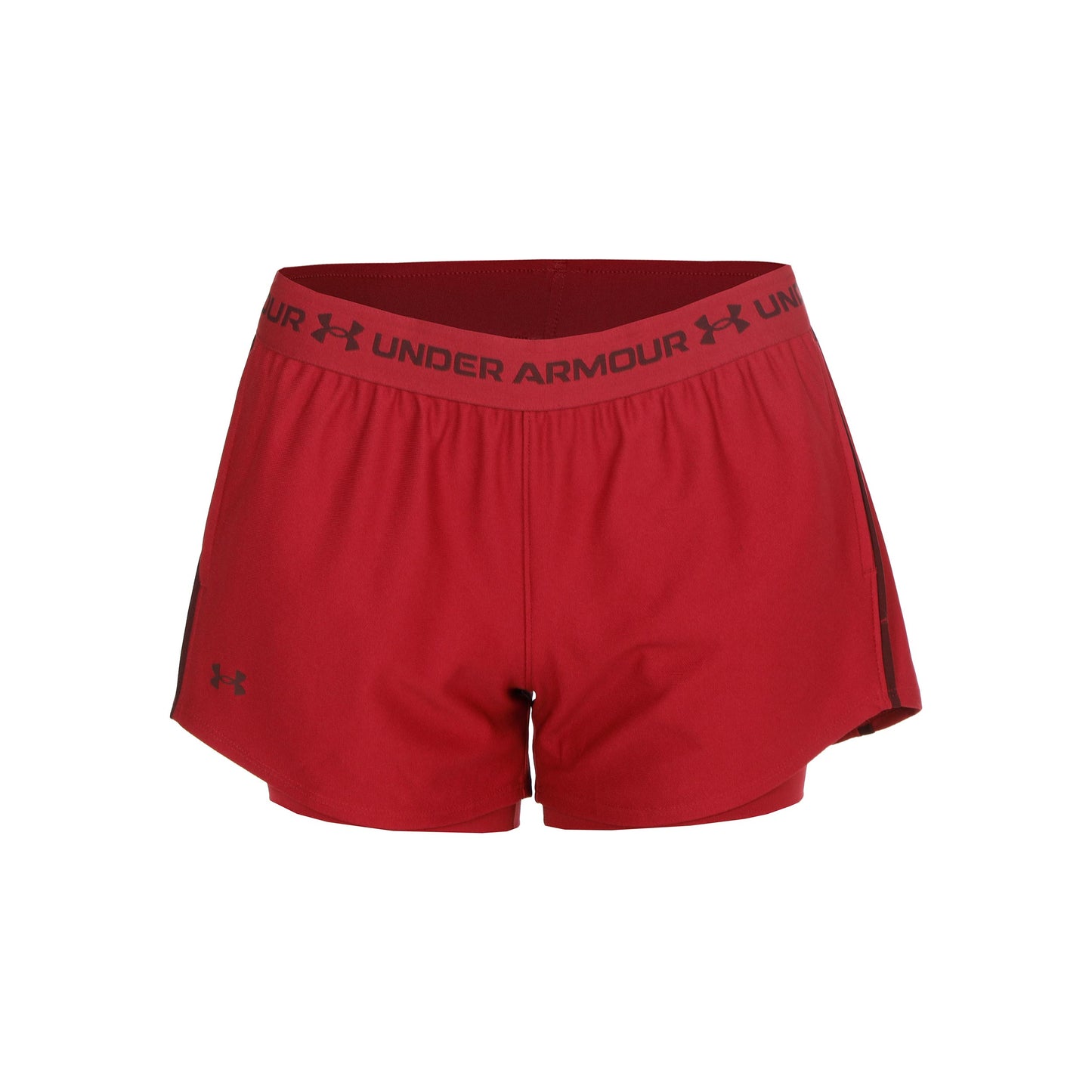 Under Armour Tech Play Up 2in1  Shorts Femmes - rouge, rouge foncé