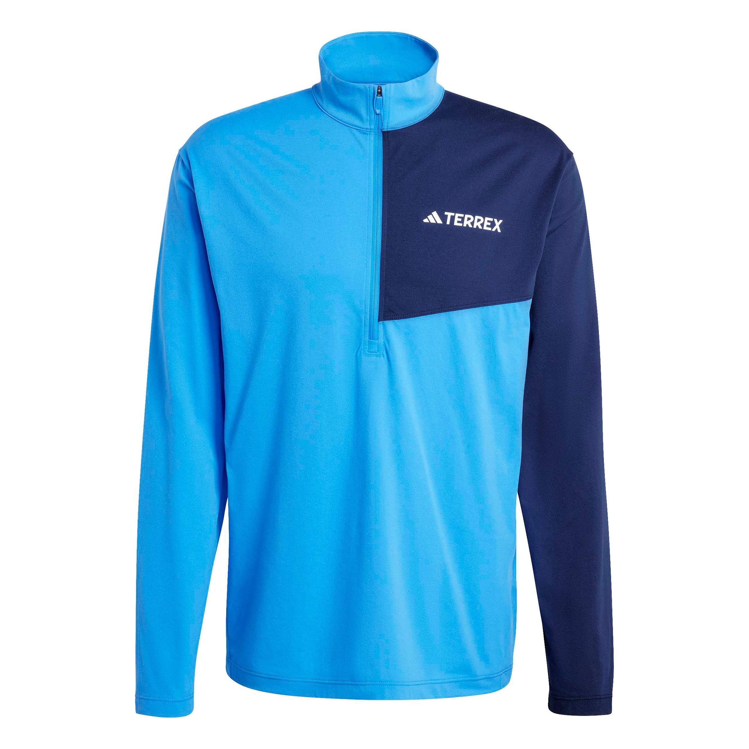 adidas Terrex MT Half-Zip  Maillot de course Hommes-bleu