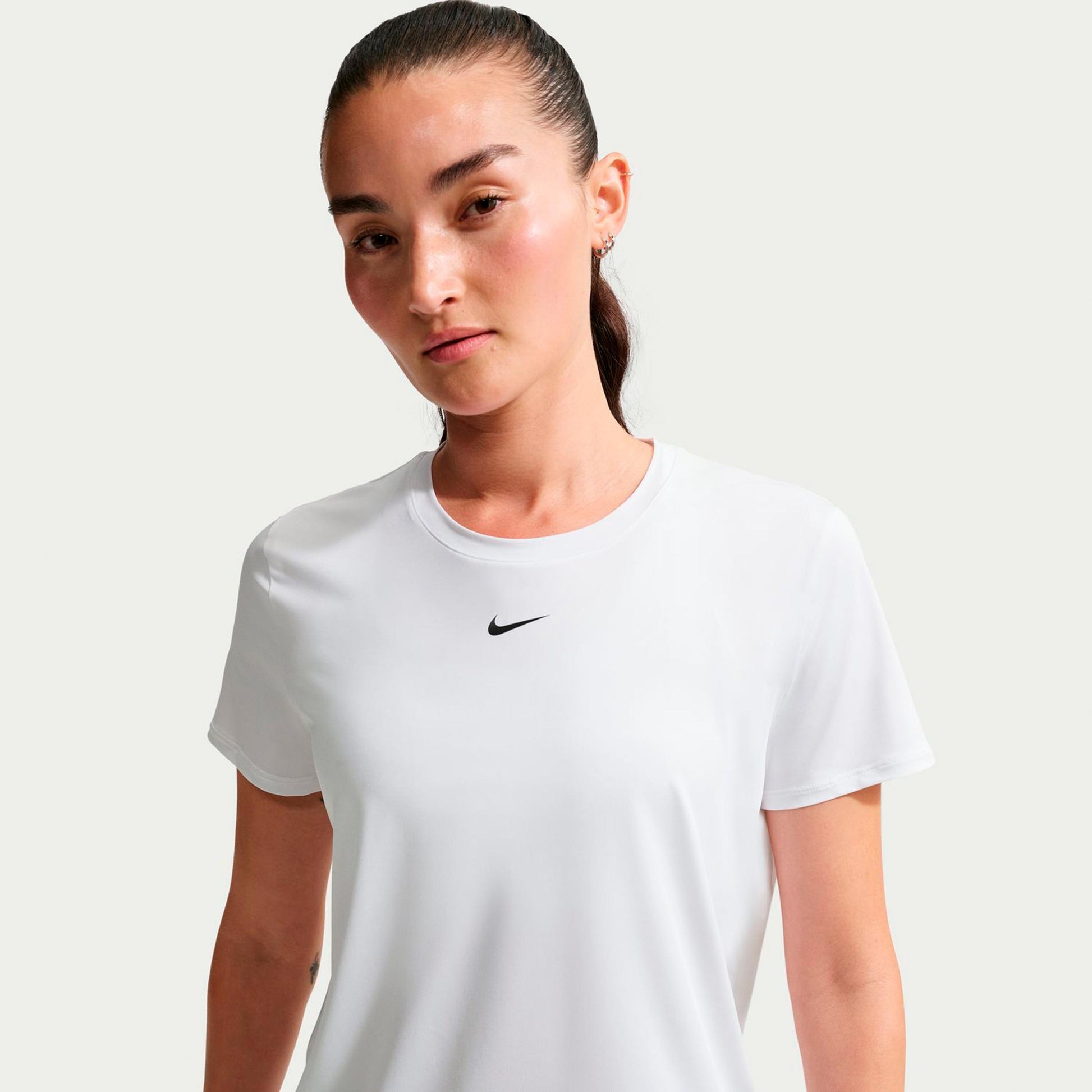 Nike One Dri-Fit T-shirt Femmes - blanc, noir