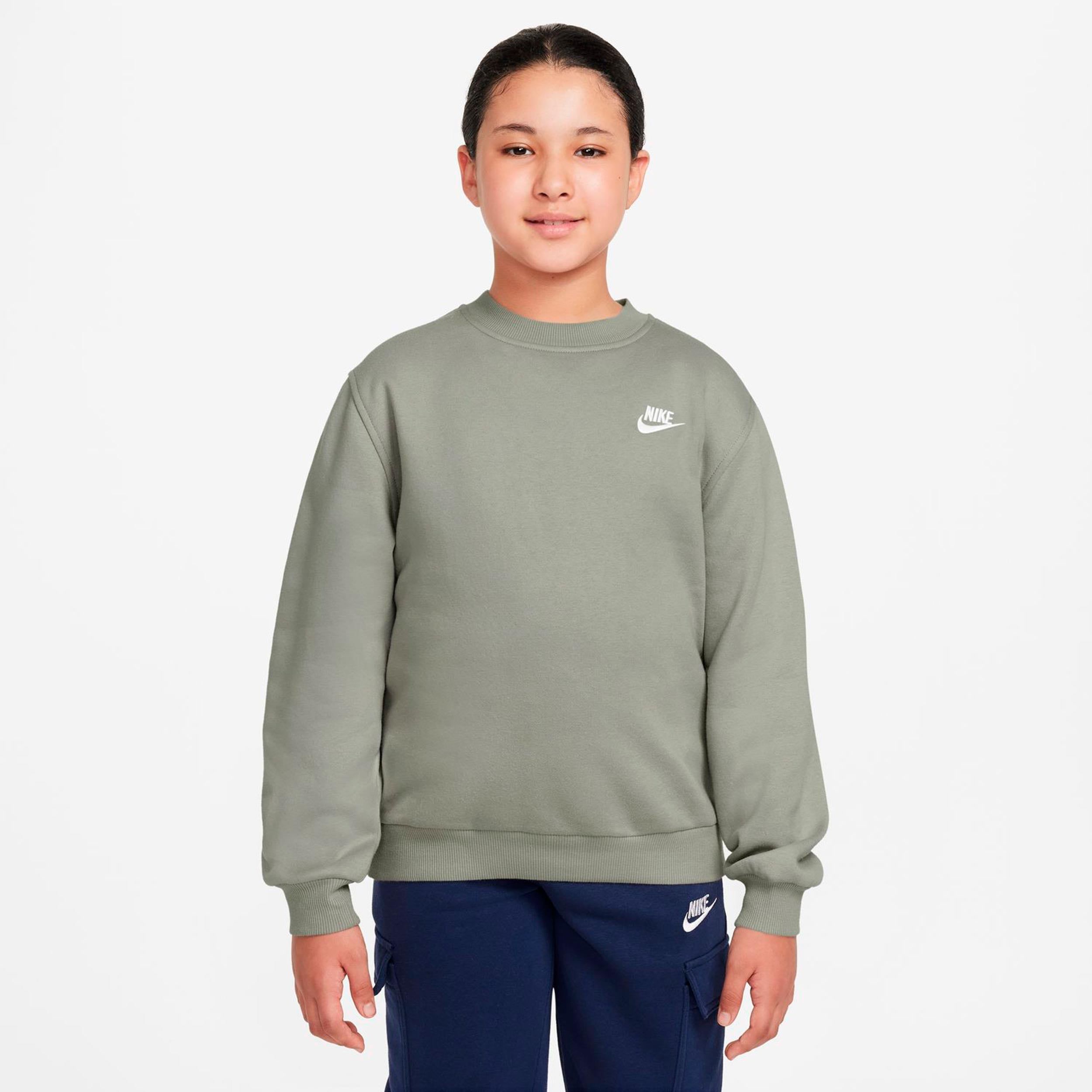 Nike Club Fleece Sweat-shirt Enfants - blanc cassé
