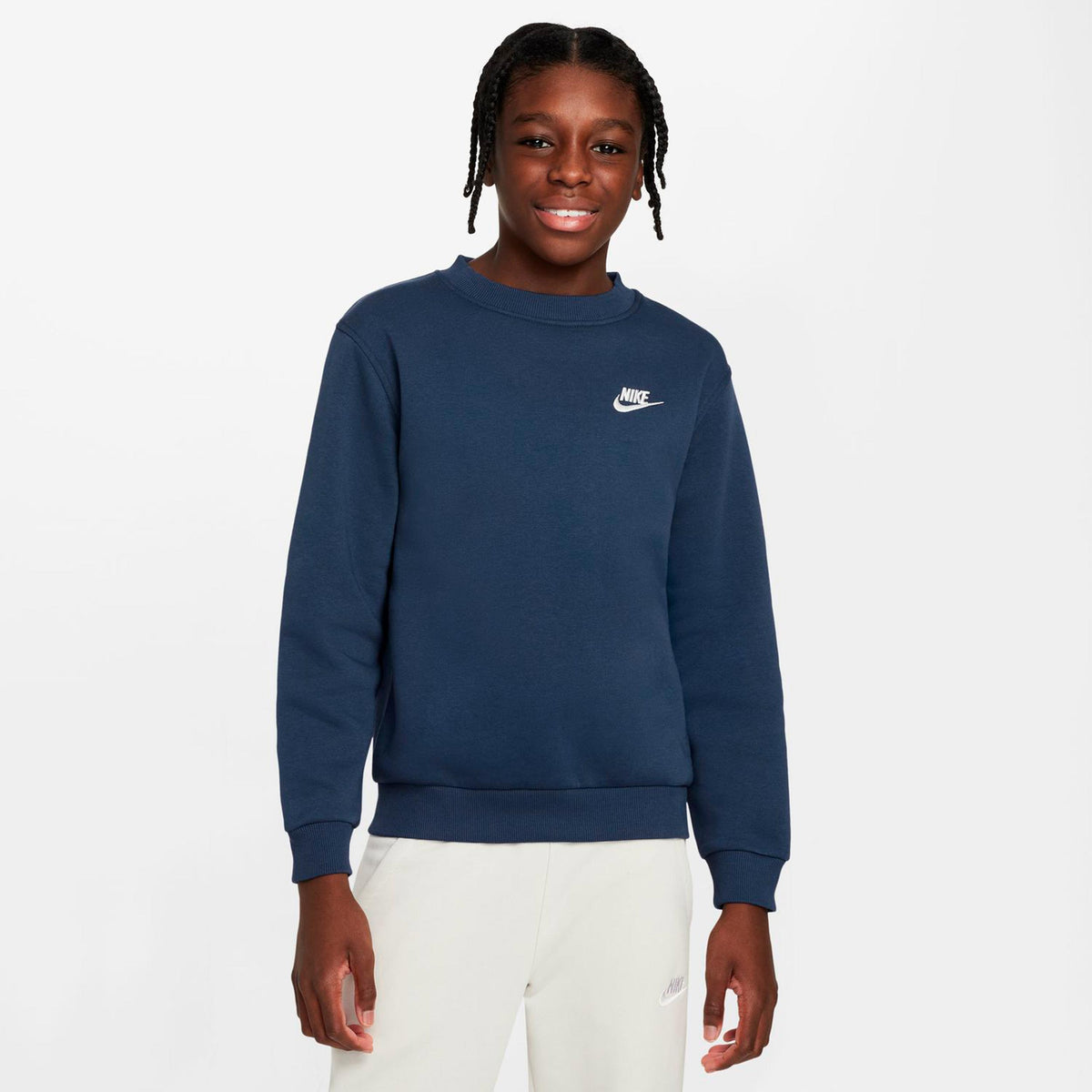 Nike Club Fleece Sweat-shirt Enfants - bleu foncé
