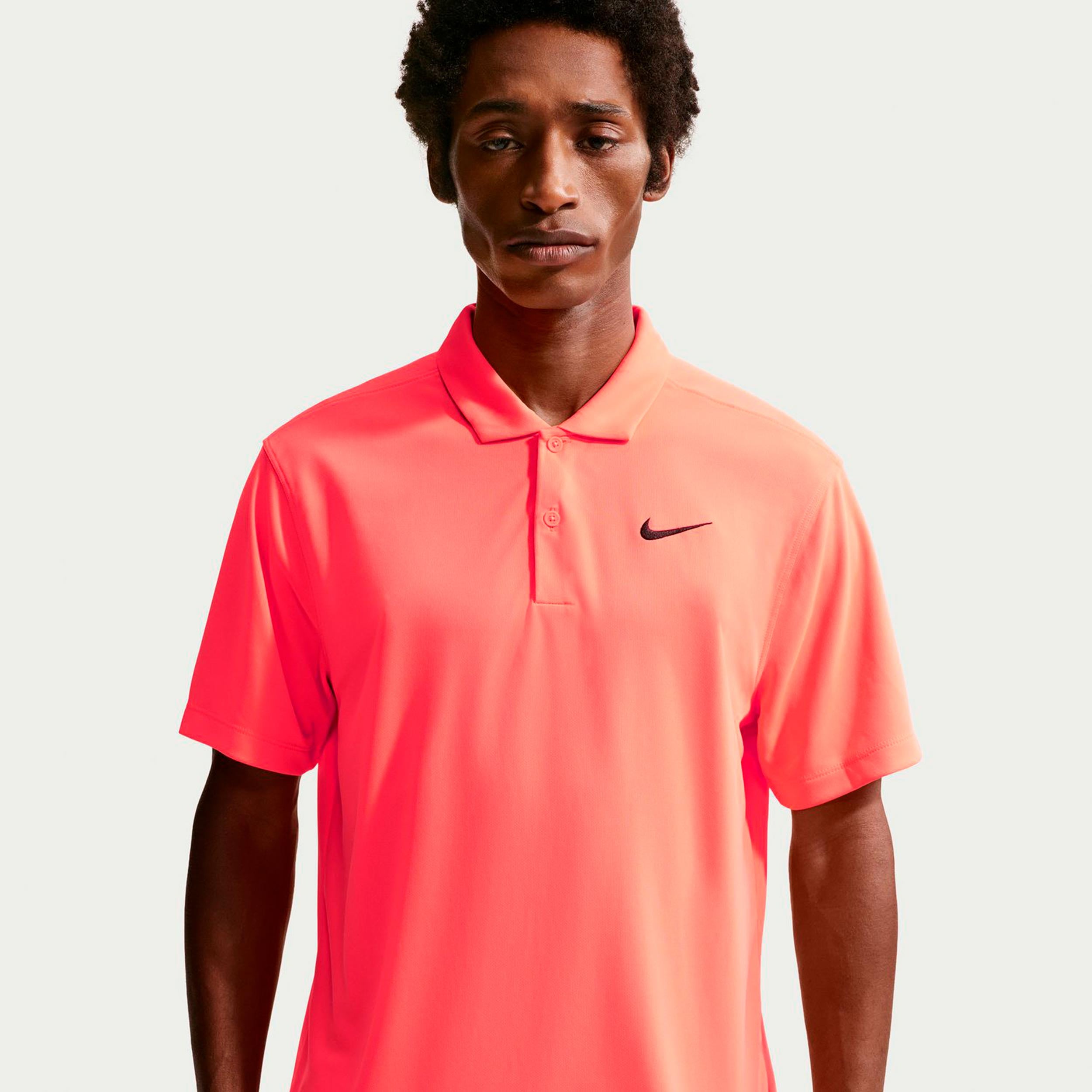 Nike Dri-Fit Victory Court Solid Polo Hommes - corail, noir