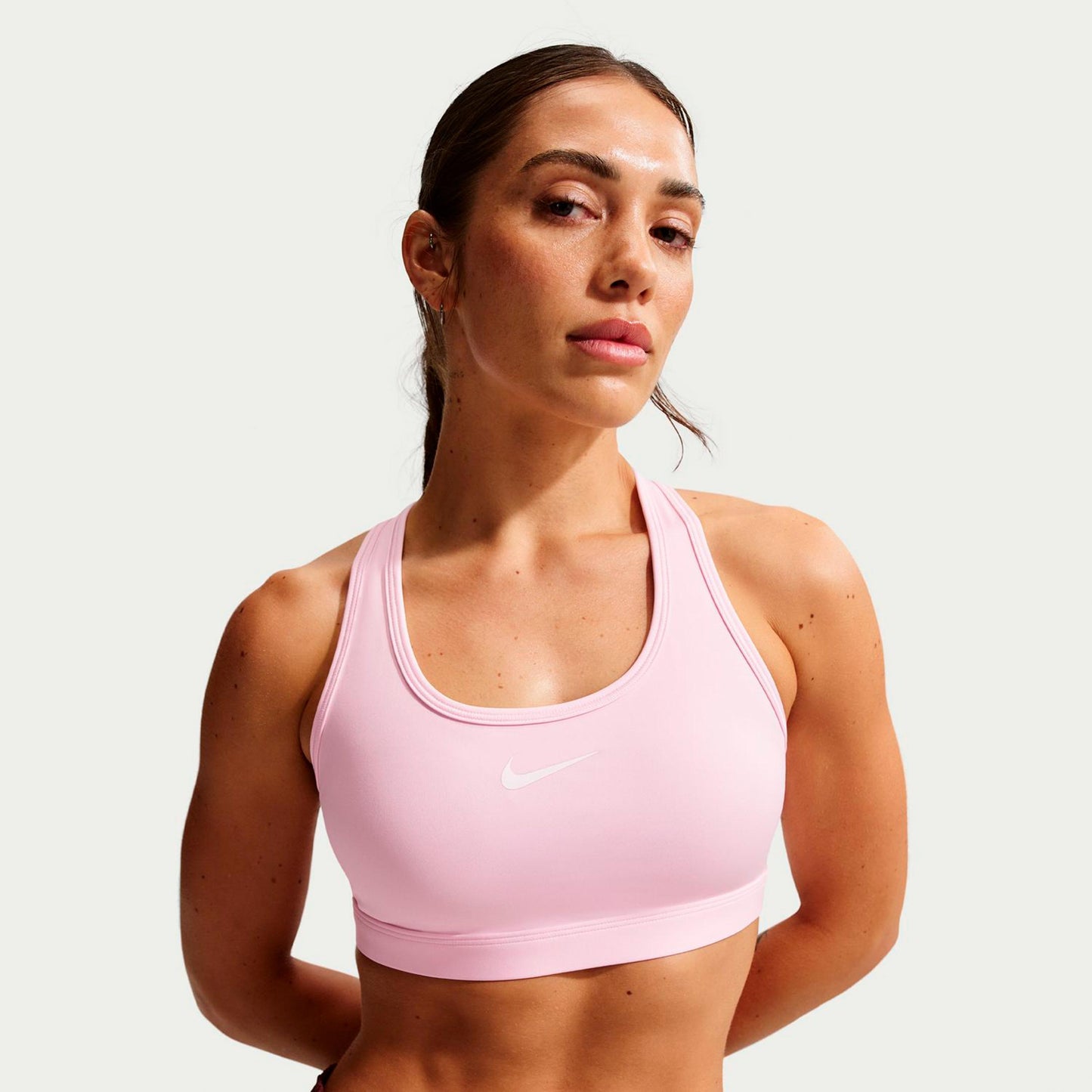 Nike Swoosh Medium Soutien-gorge sport Femmes-rosé, mauve