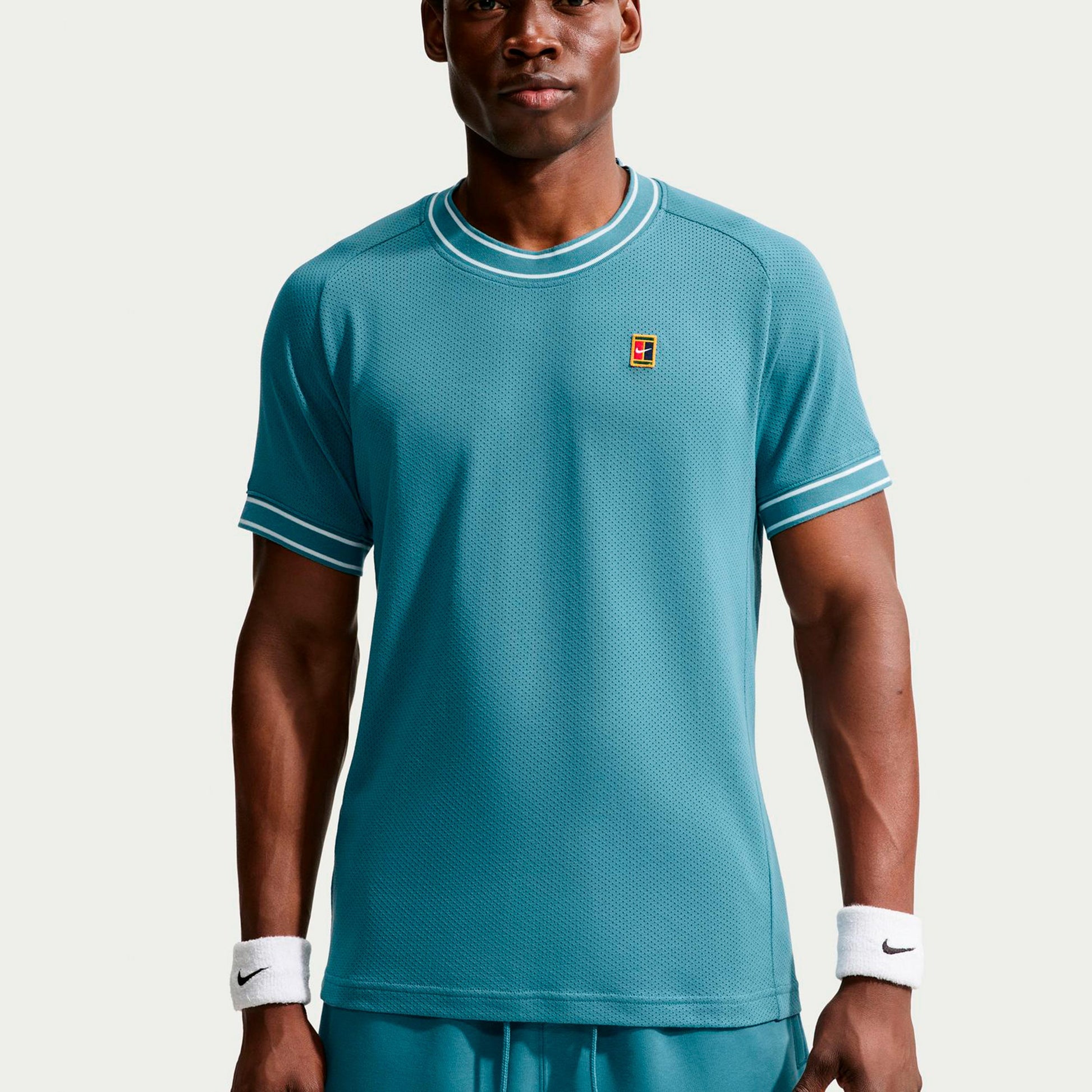 Nike Court Heritage T-shirt Hommes - bleu petrol