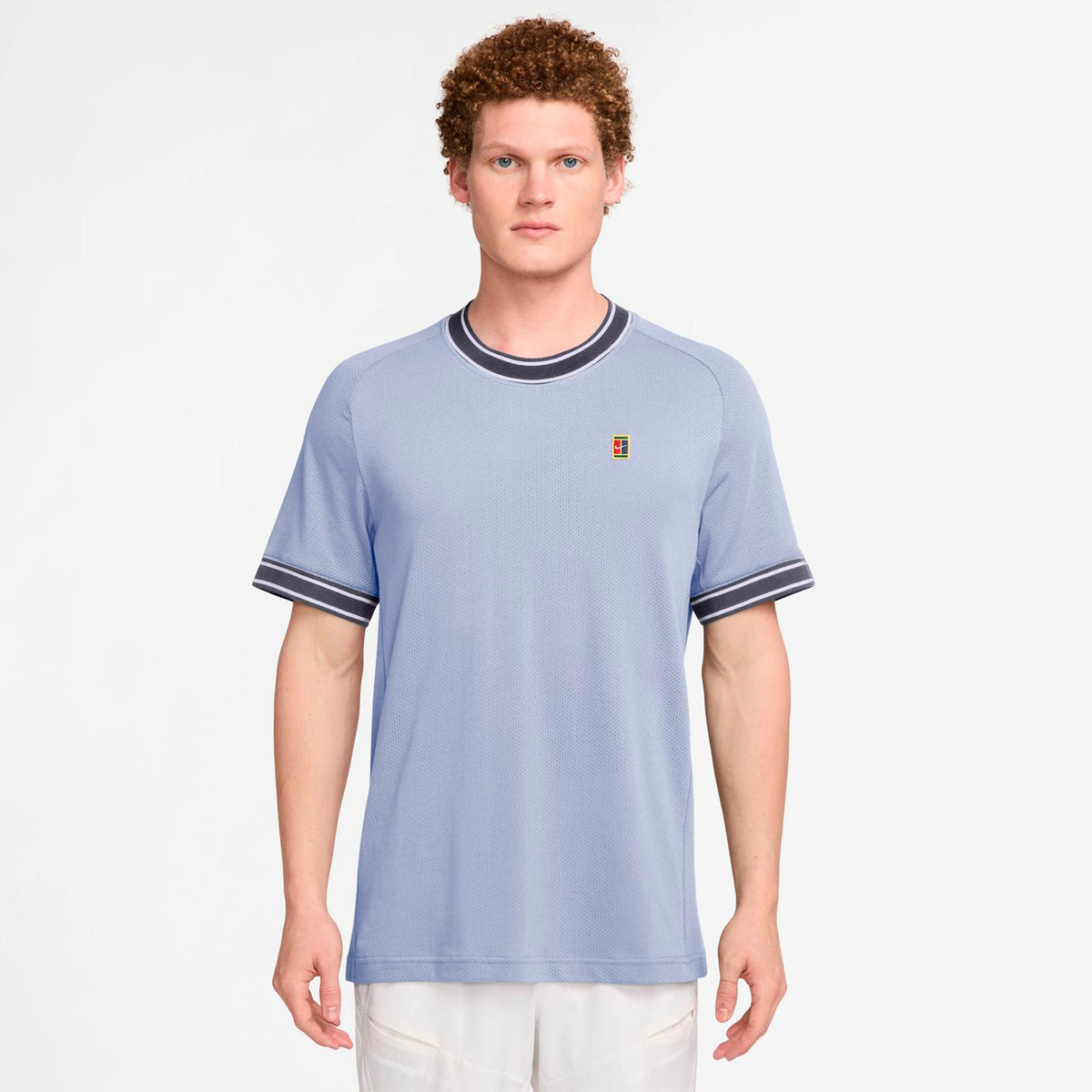 Nike Court Heritage T-shirt Hommes - bleu gris