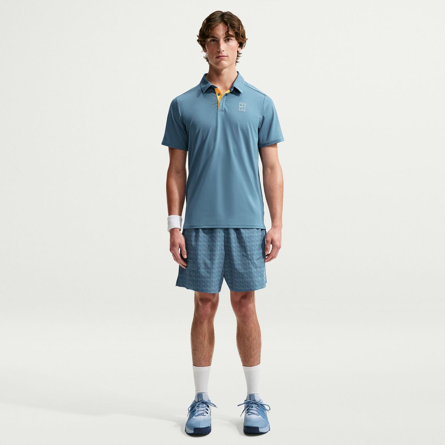 Nike Court Dri-FIT Advantage Polo Hommes - bleu petrol