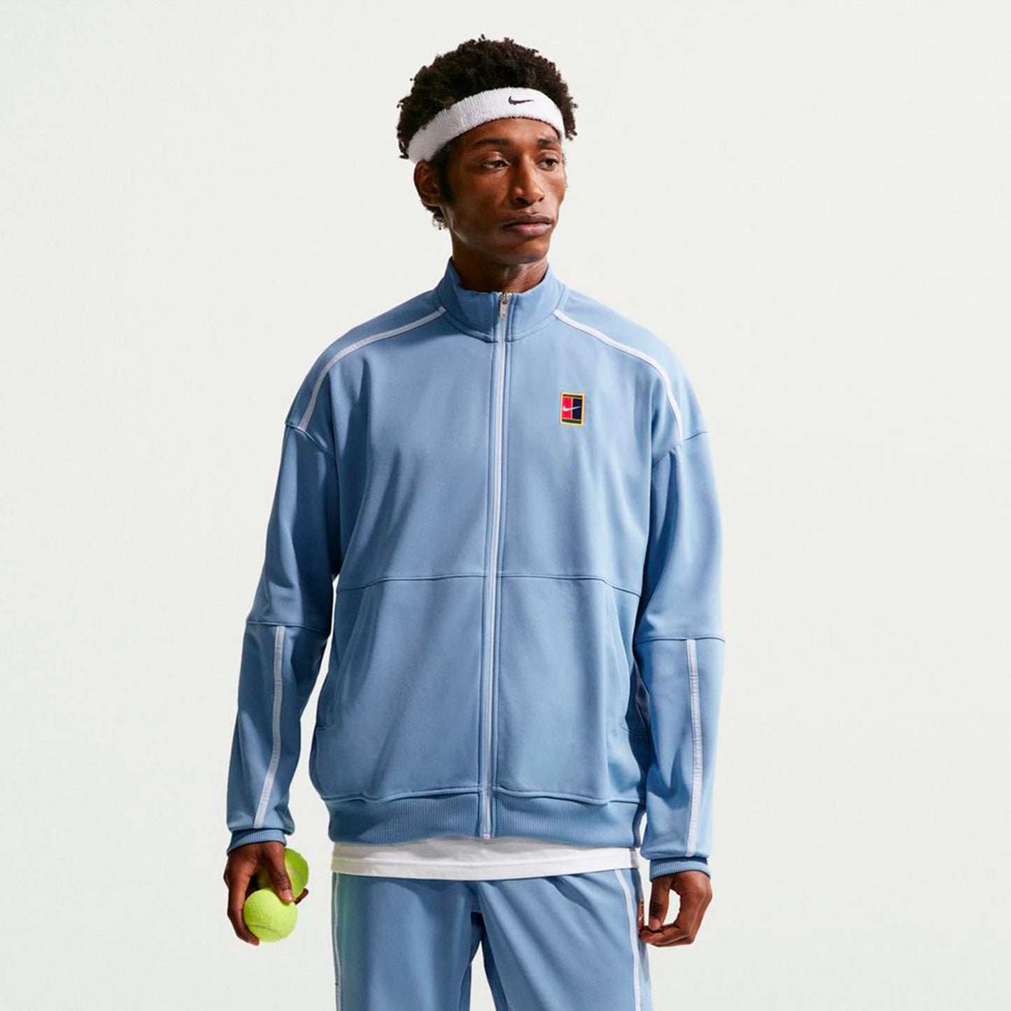 Nike Jannik Sinner Court Heritage Veste de survêtement Hommes - bleu clair