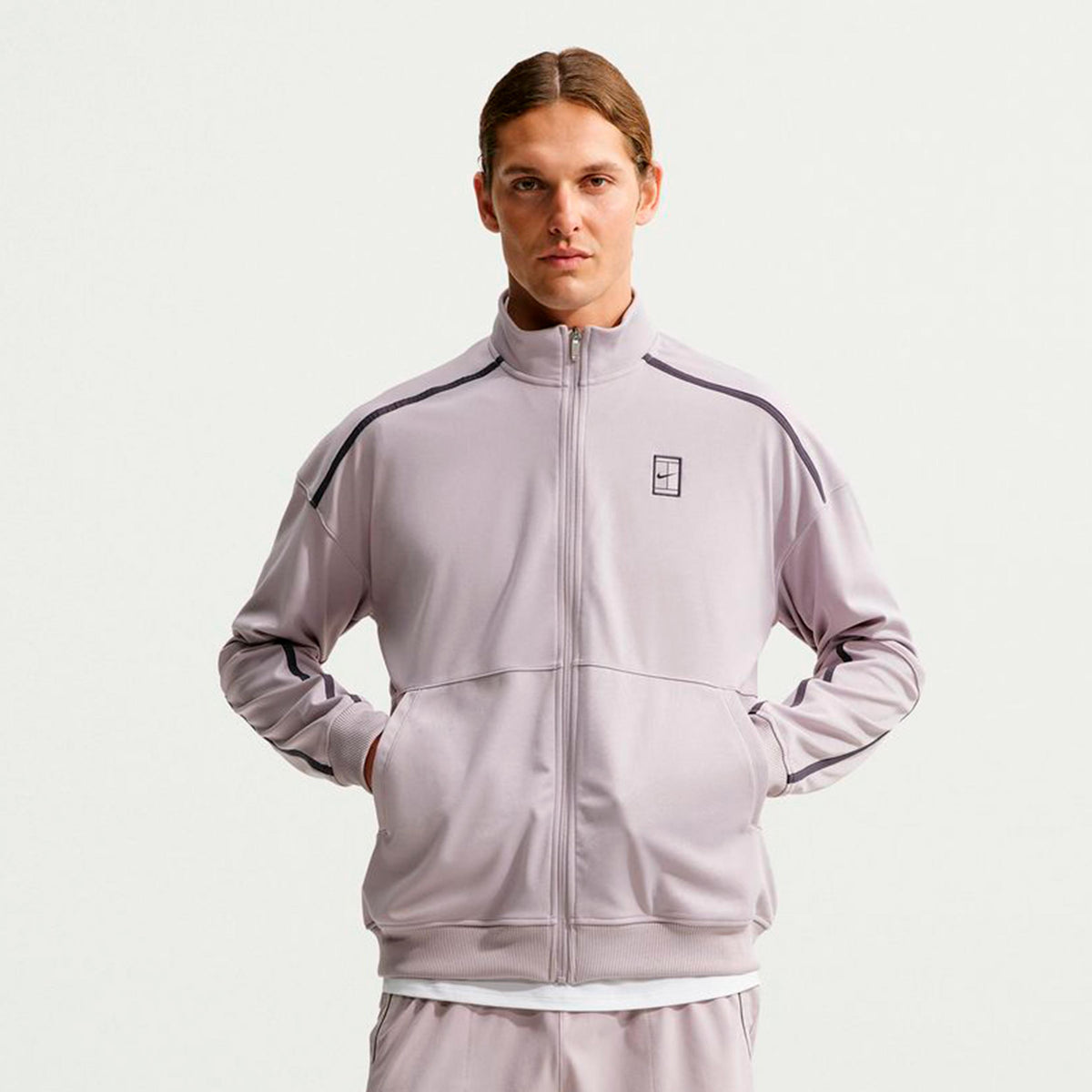 Nike Court Heritage Veste de survêtement Hommes - gris, lilas