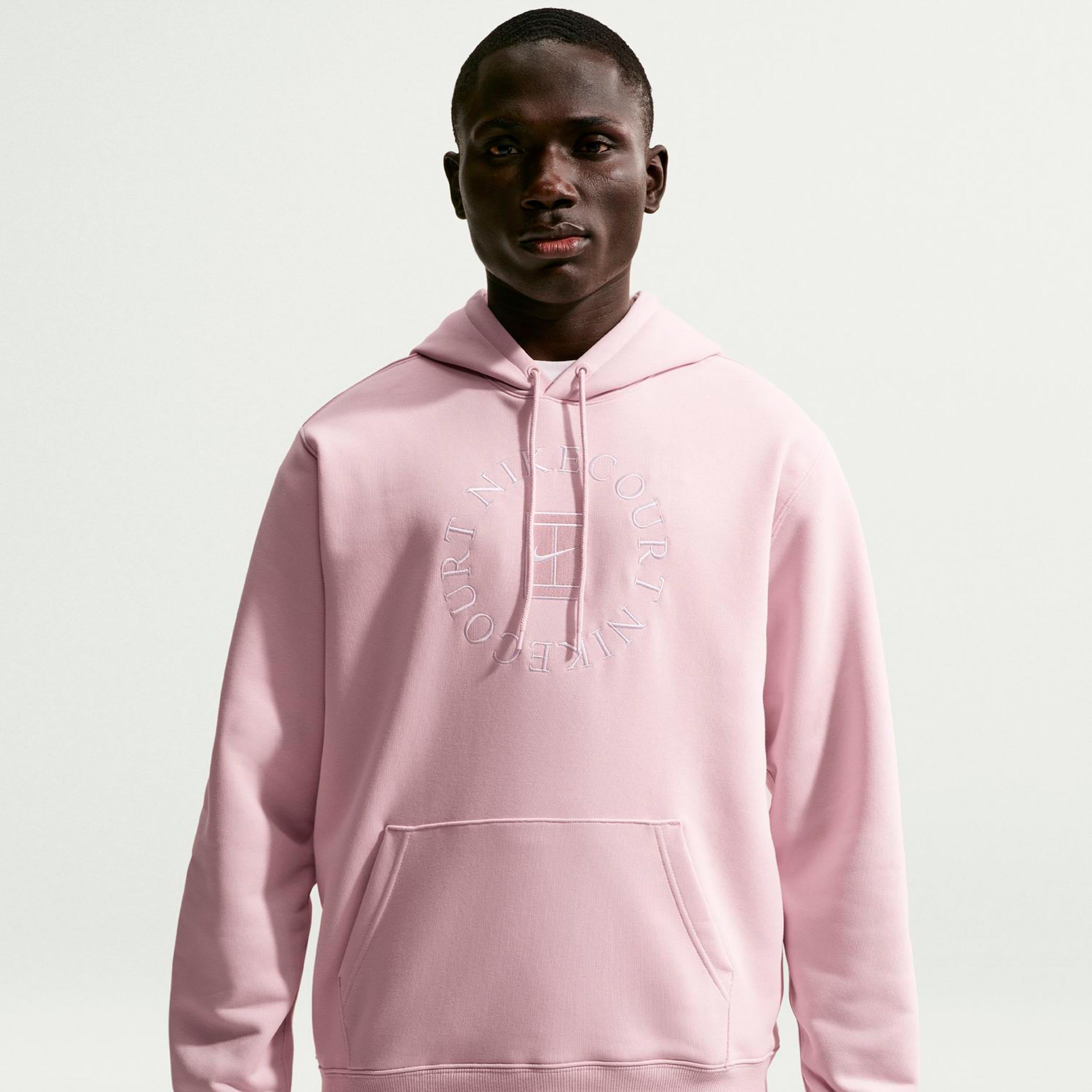 Nike Court Dri-Fit Heritage Sweat à capuche Hommes - vieux rose, beige