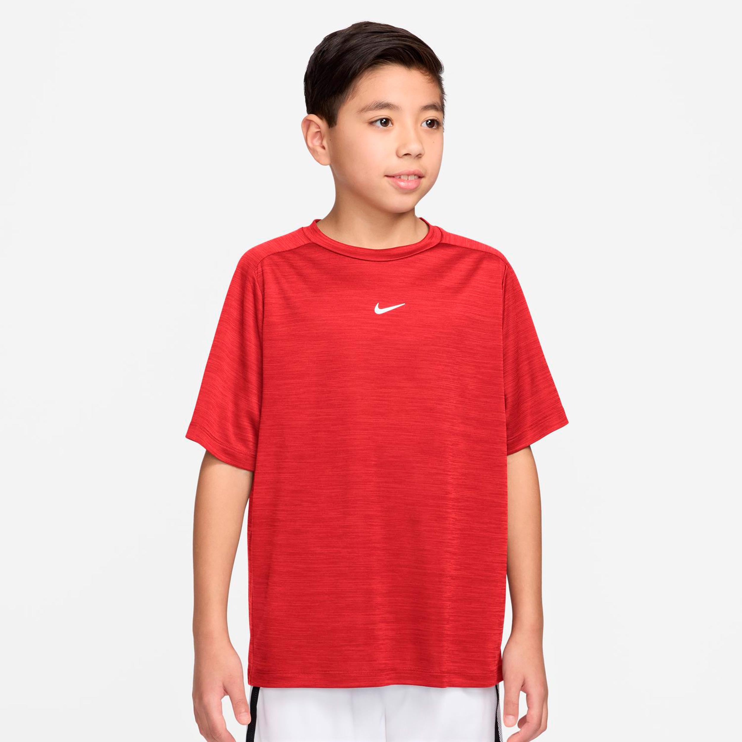 Nike Dri-FIT Multi Heather T-shirt Enfants-rouge foncé