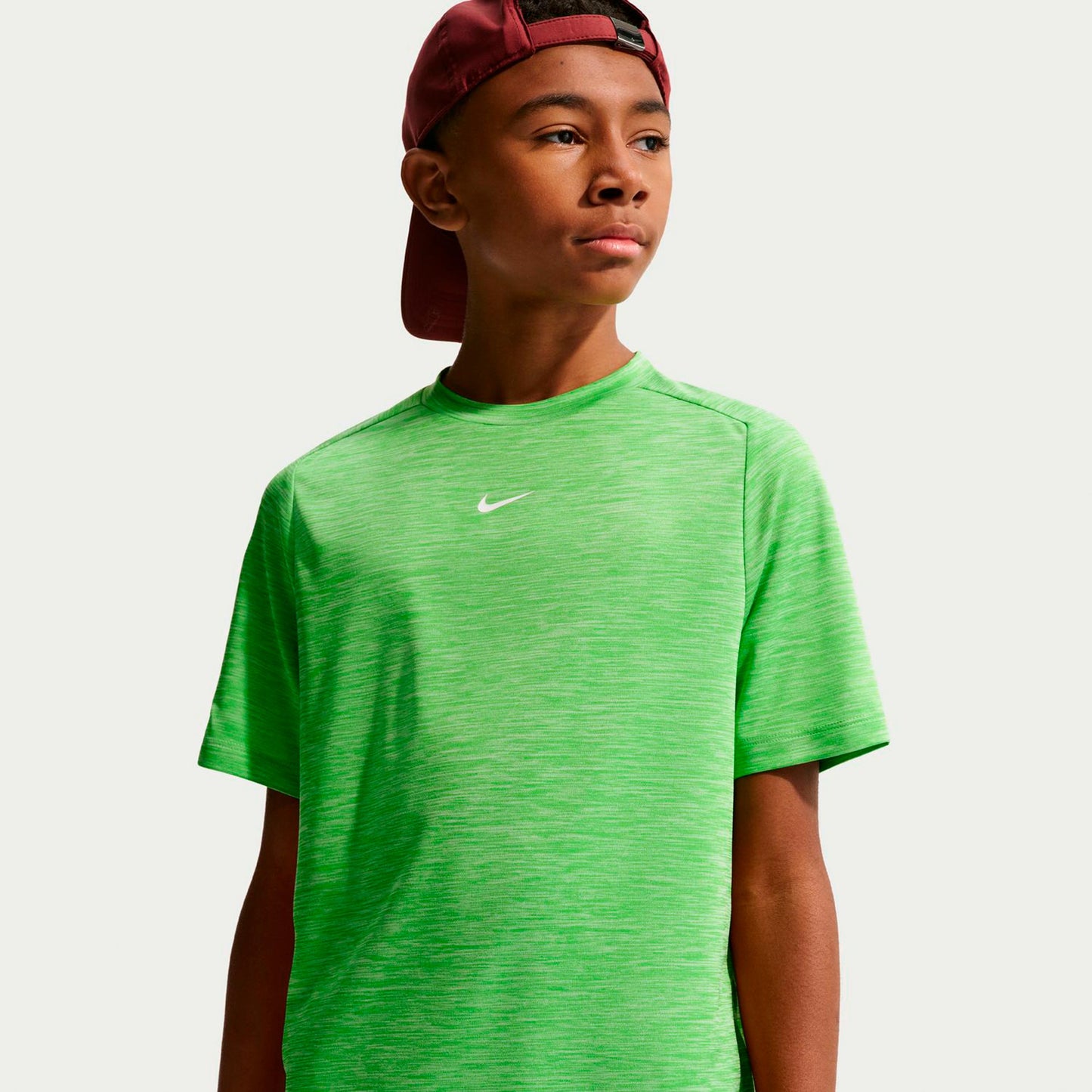 Nike Dri-FIT Multi Heather T-shirt Enfants-vert, blanc
