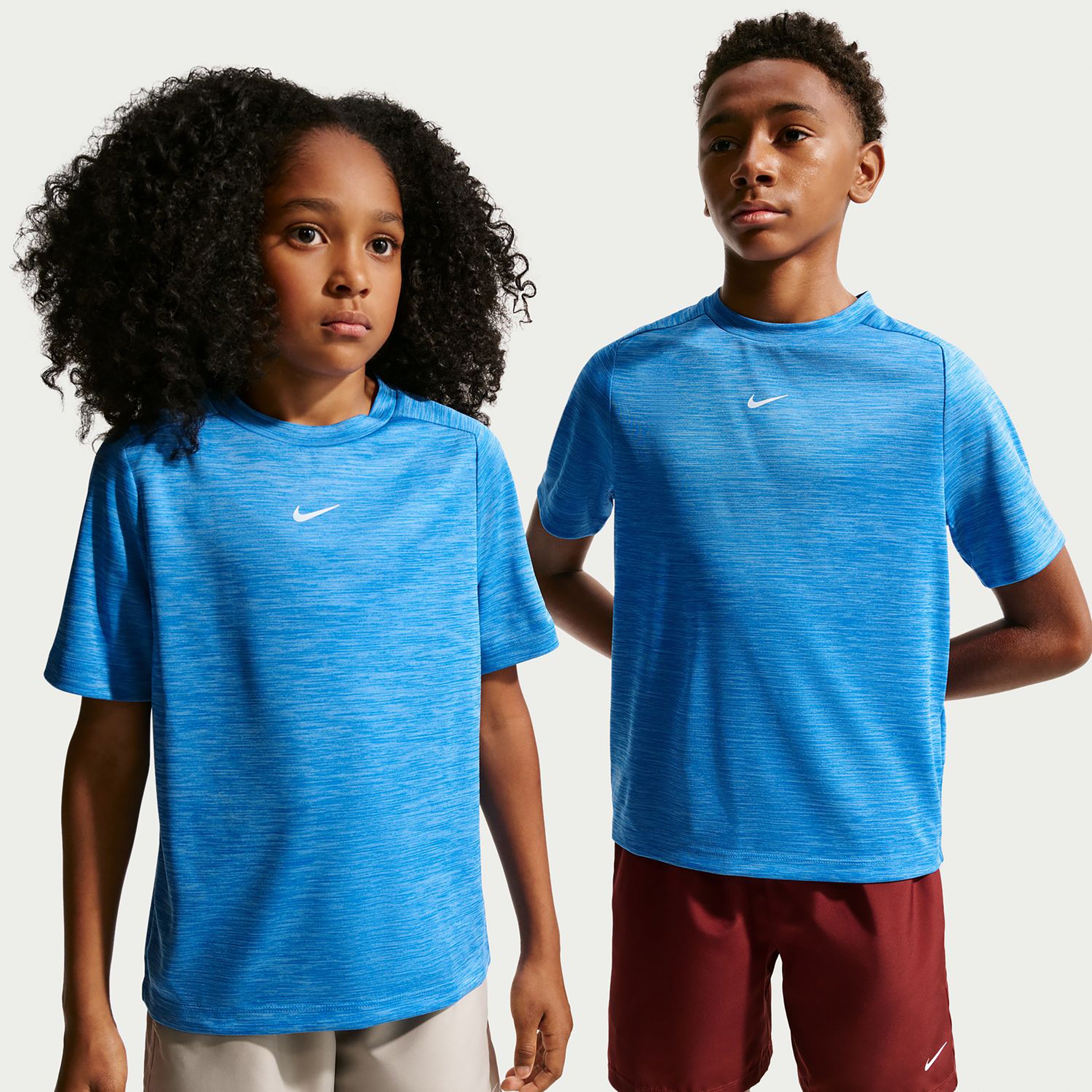 Nike Dri-FIT Multi Heather T-shirt Enfants - bleu clair
