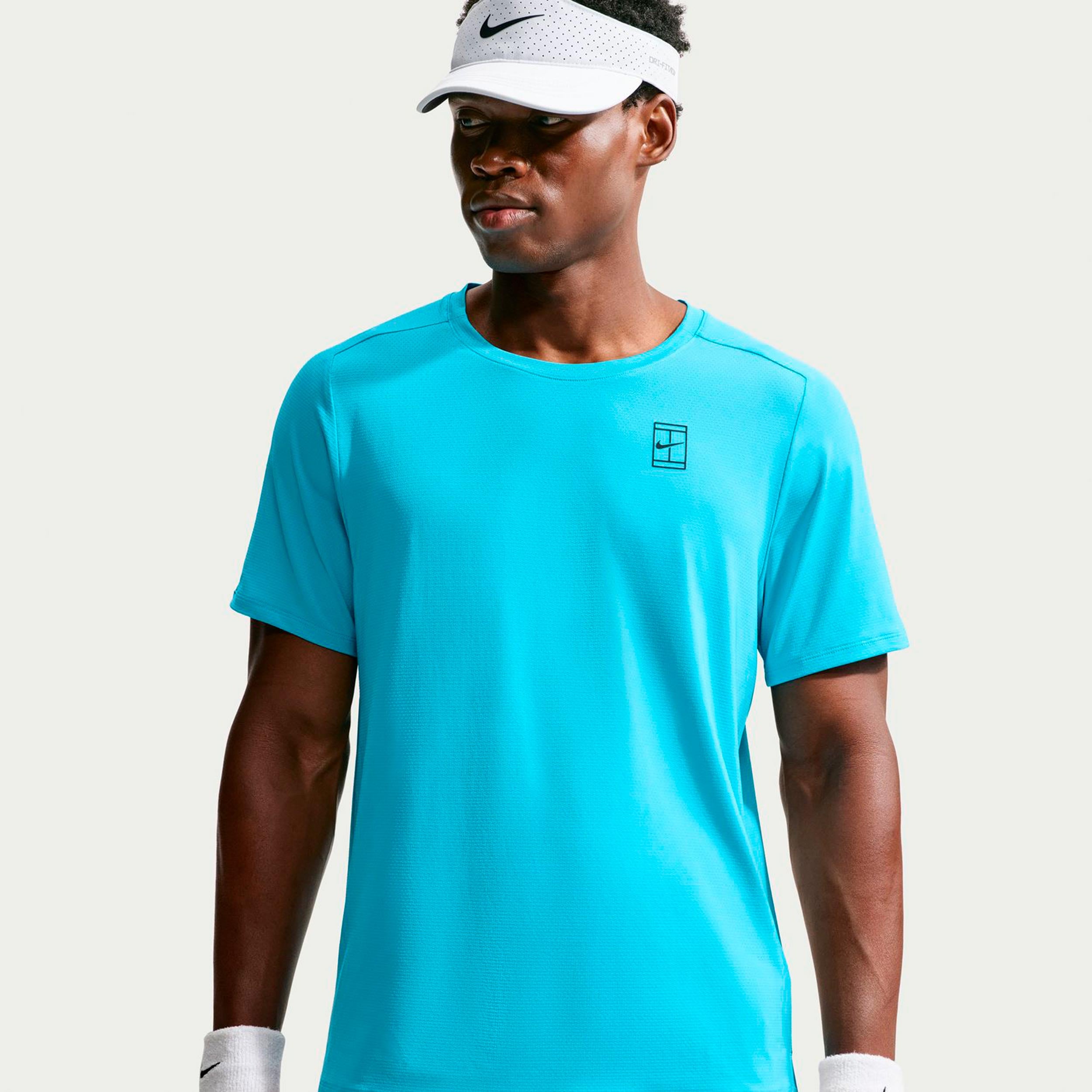 Nike Court Dri-FIT Advantage T-shirt Hommes - turquoise