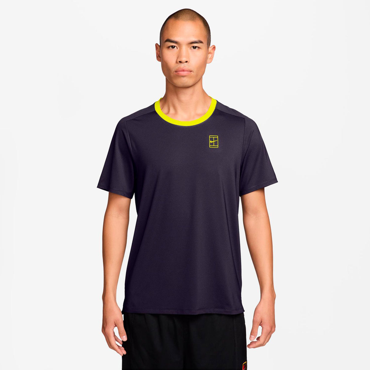 Nike Court Dri-FIT Advantage T-shirt Hommes - violet foncé