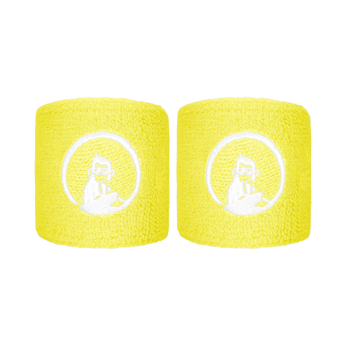 Quiet Please Poignet Pack de 2 unités court - jaune, blanc