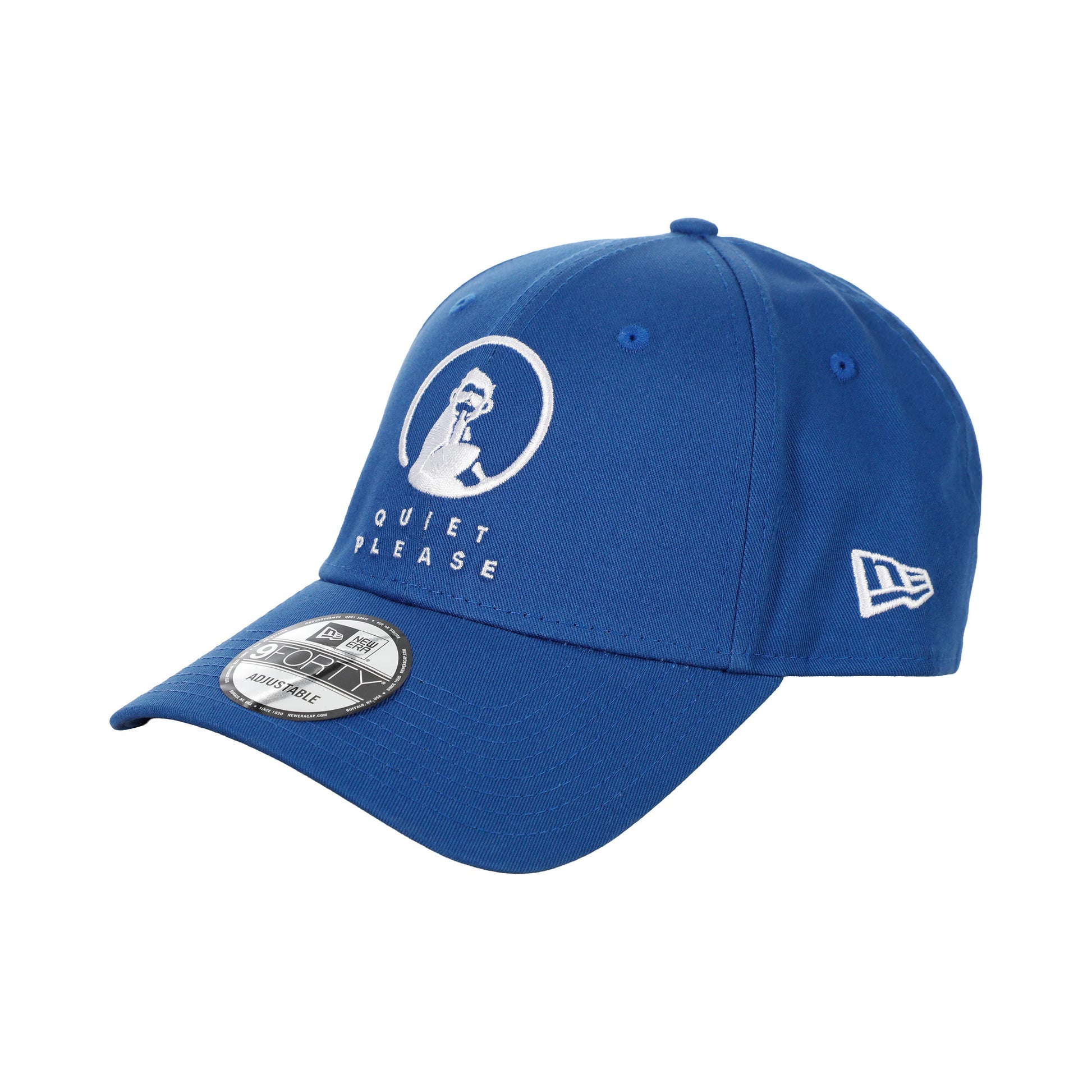 Quiet Please New Era Core 9 Forty Casquette Unisex-bleu, blanc