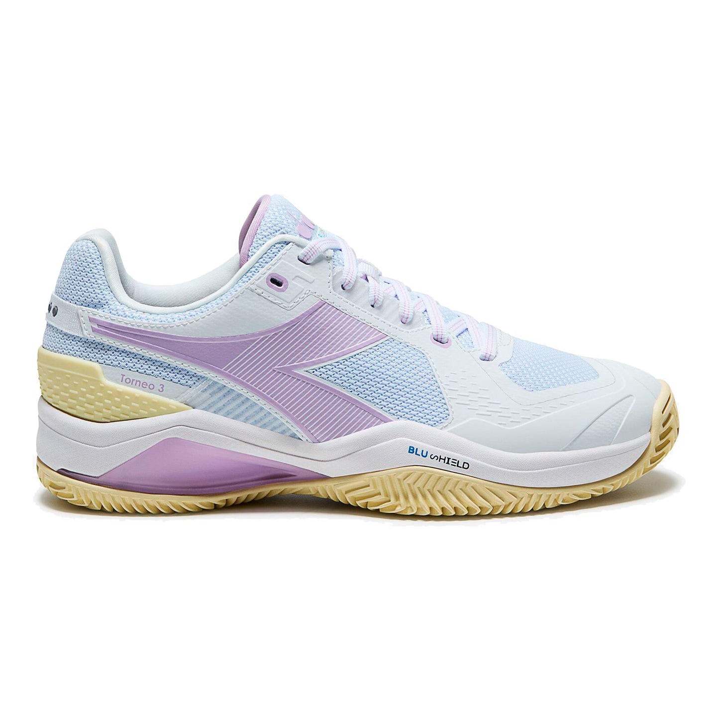 Diadora Blushield Torneo 3 Chaussure terre battue Femmes - blanc, lilas