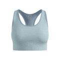 Seamless Medium Padded Sport Soutien-gorge sport Femmes-bleu clair