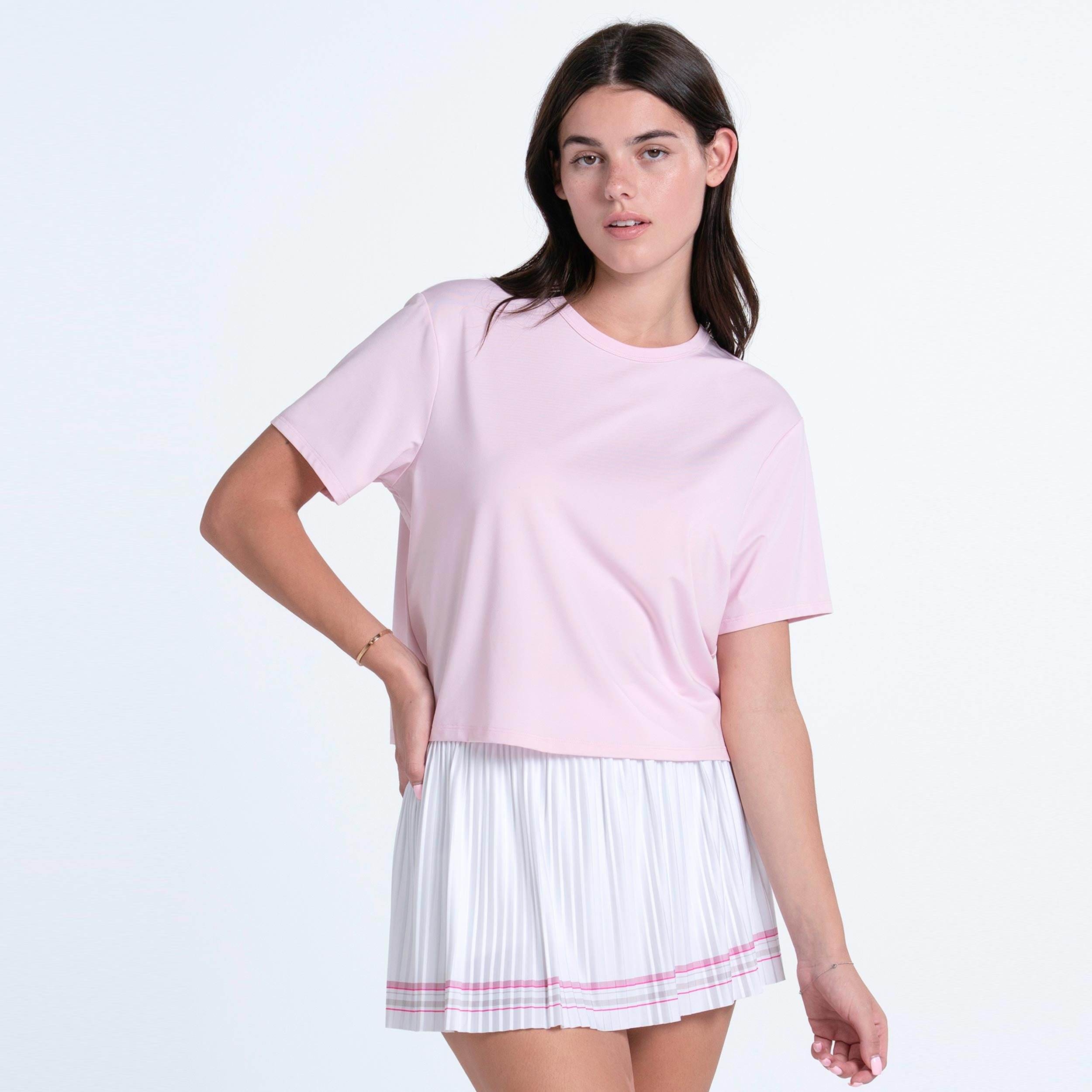 Lucky in Love Power Box T-shirt Femmes - rosé, blanc