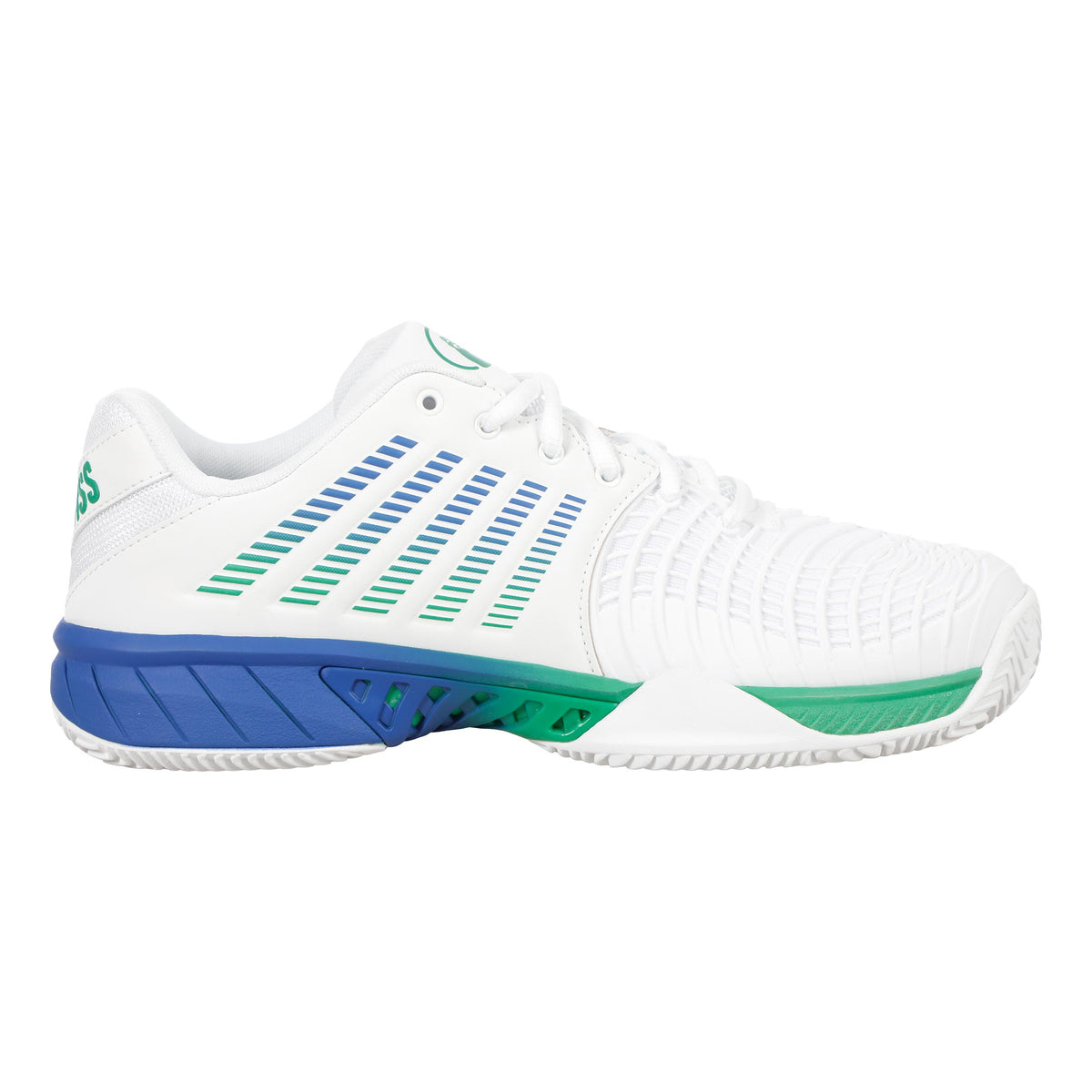 K-Swiss Express Light 3 Chaussure terre battue Hommes - blanc, vert