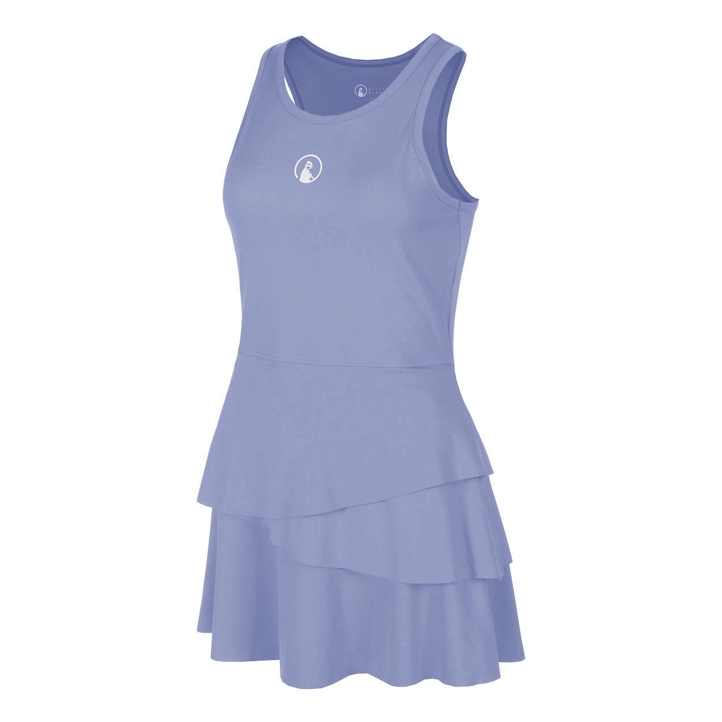 Quiet Please Glow Flounce Robe Femmes - bleu, crème