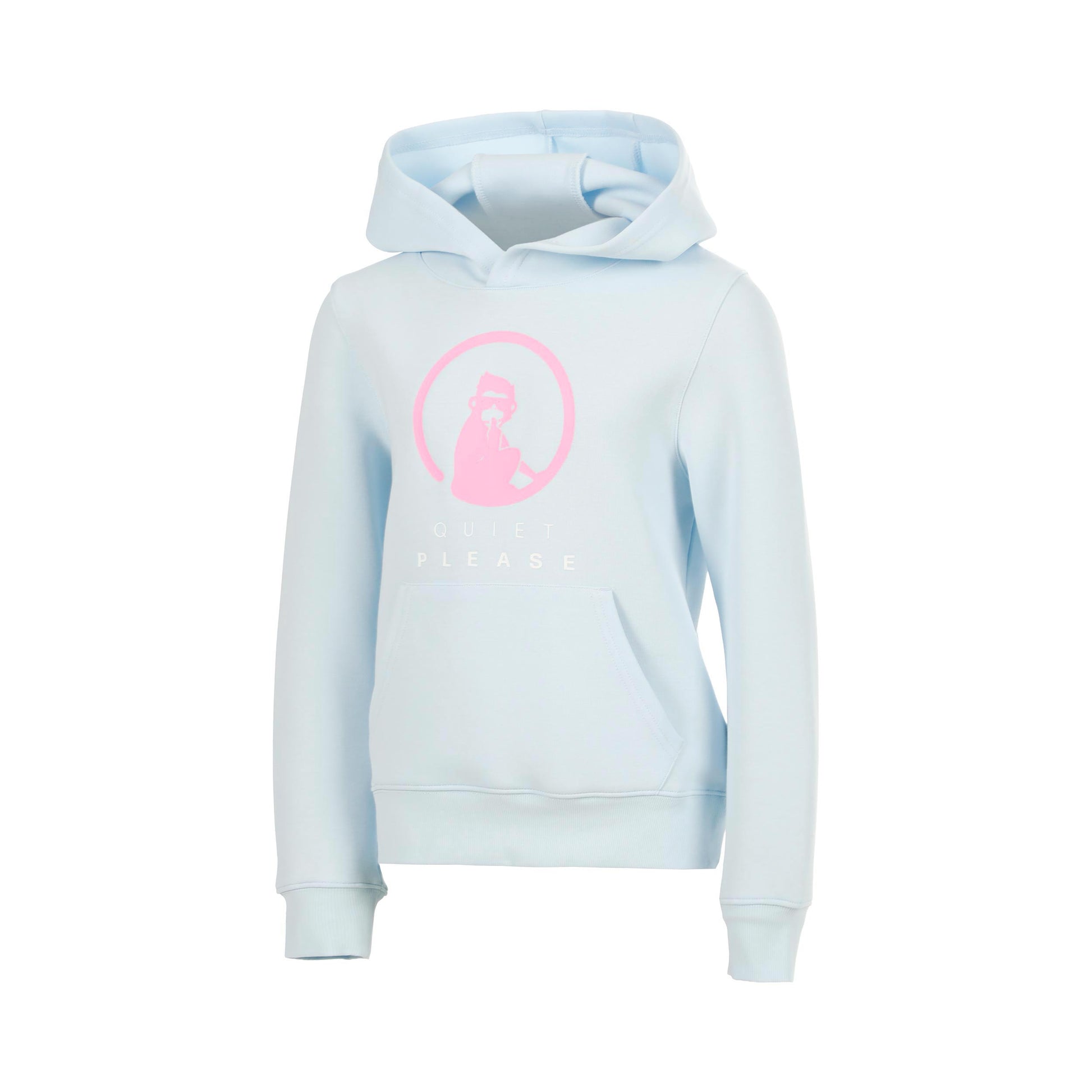 Quiet Please Memories Baseline Logo Sweat à capuche Filles - bleu clair
