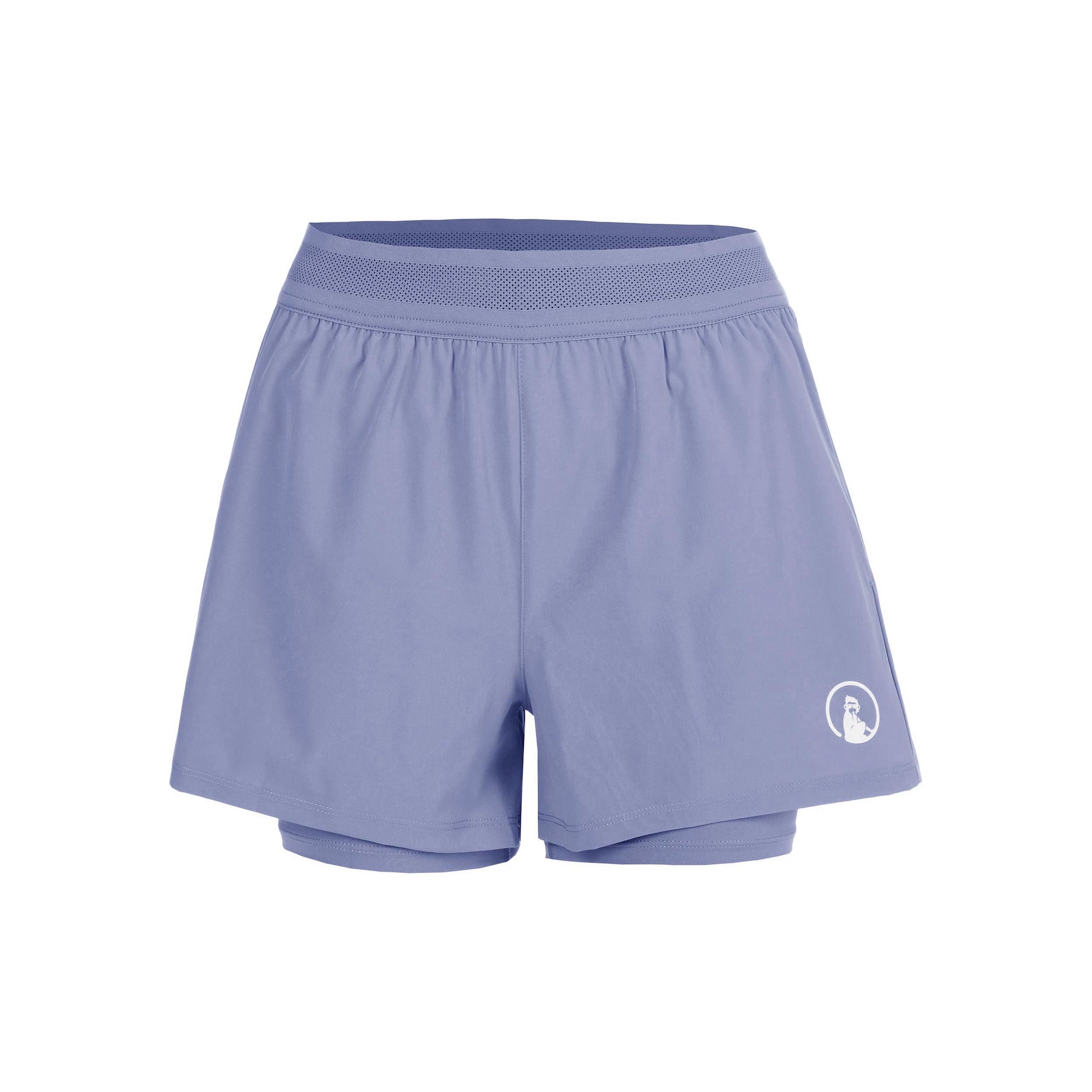 Quiet Please Glow Rematch 2In1 Shorts Femmes - bleu
