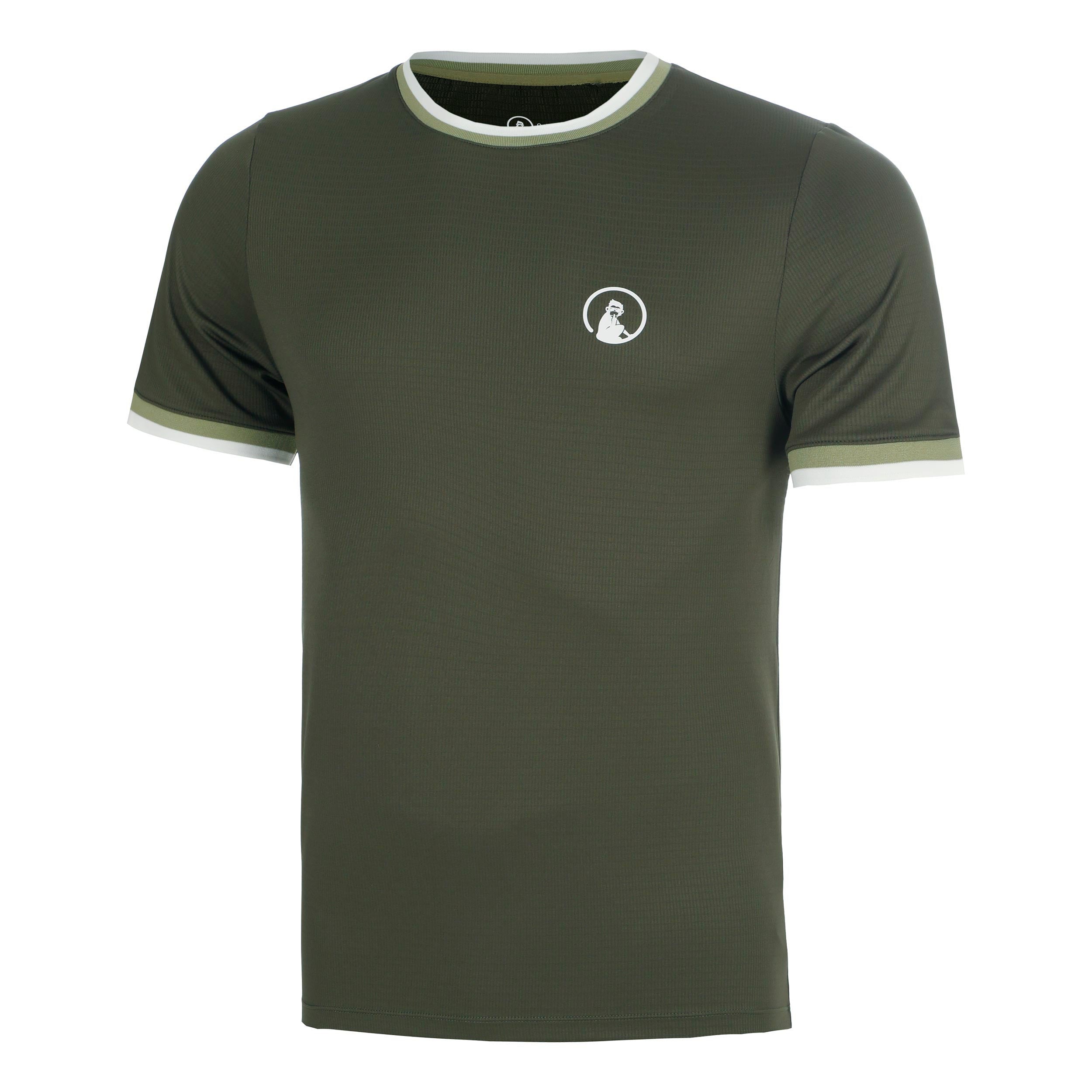 Quiet Please Memories Break Ringer T-shirt Hommes - vert foncé