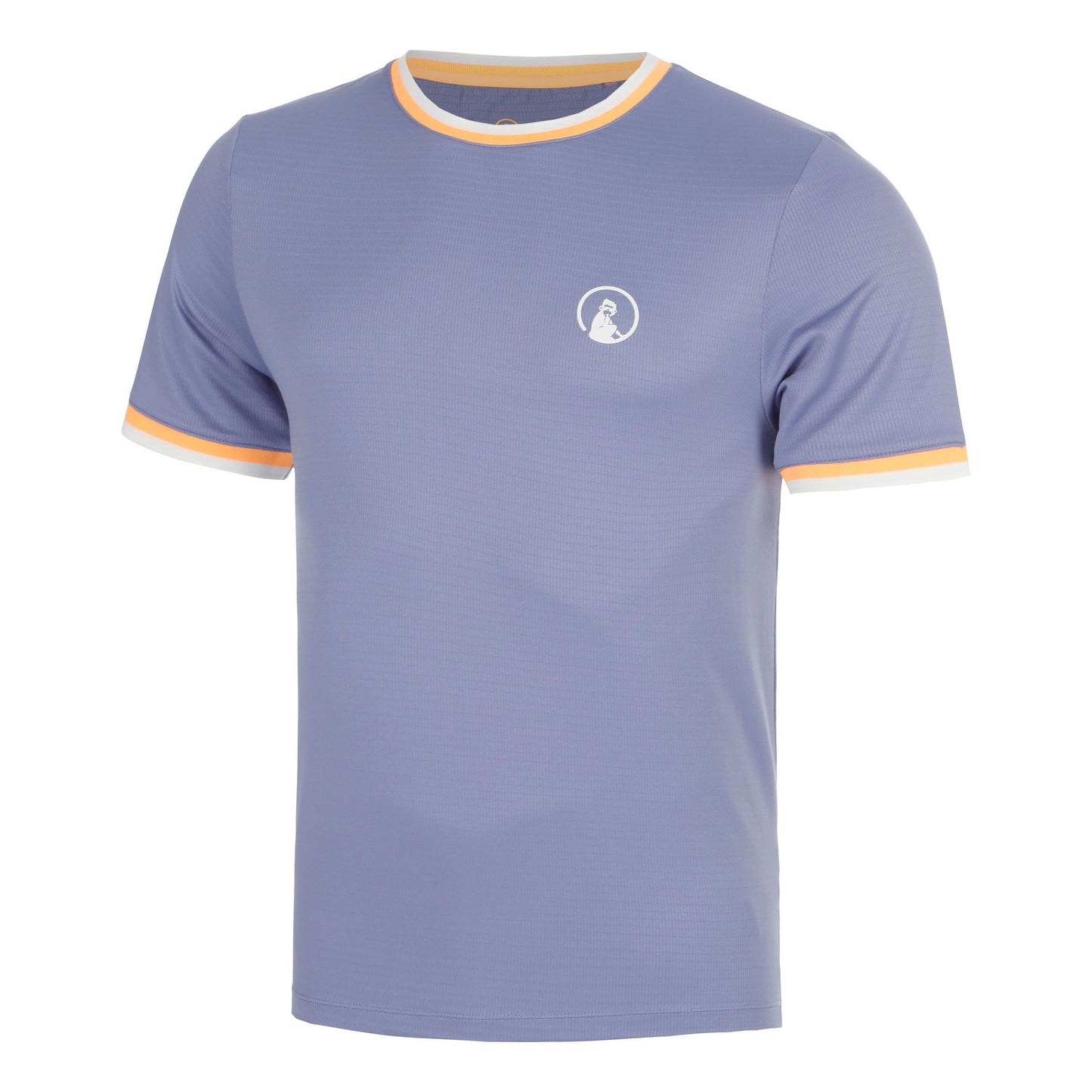 Quiet Please Glow Break Ringer T-shirt Hommes - bleu