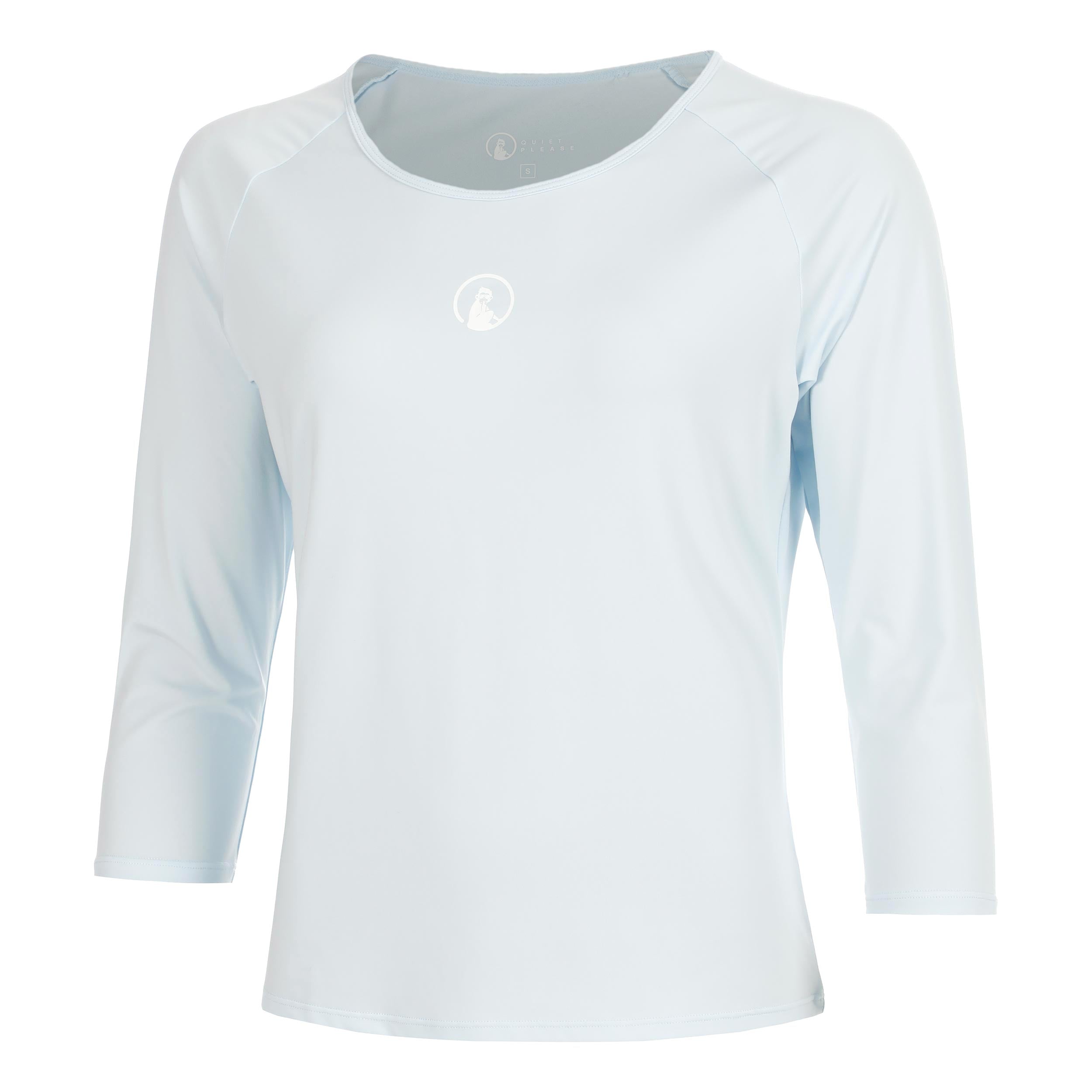 Quiet Please Memories Mixed Haut manches longues Femmes - bleu clair