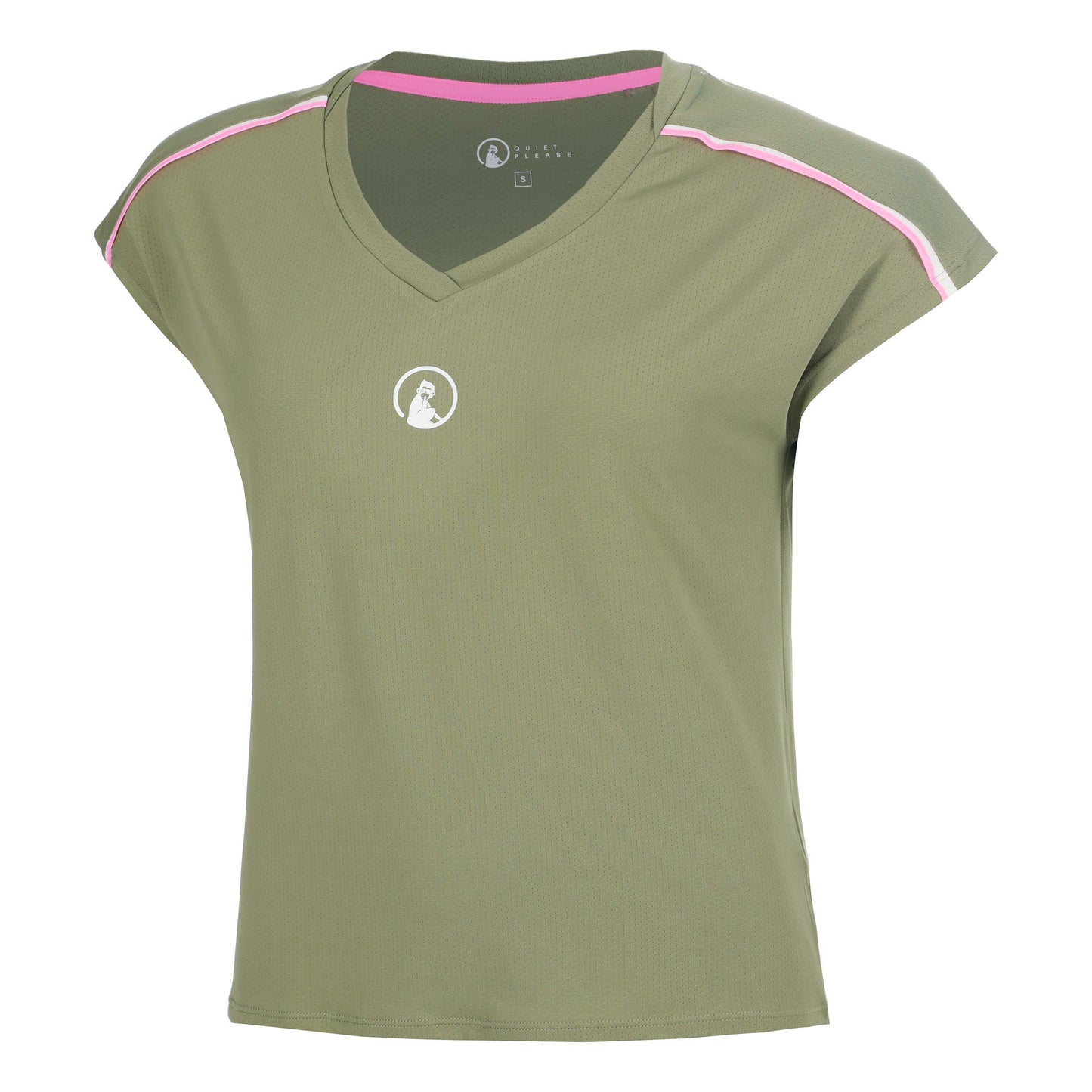Quiet Please Memories Volley T-shirt Femmes - kaki