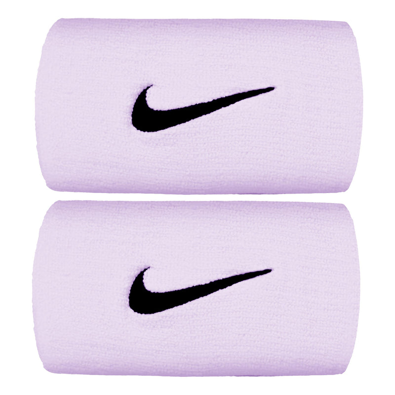 PATIKAL Lot De 6 Bandes De Poignet Et Bandeaux En Coton Éponge – Absorbant Pour Sport, Basket, Tennis, Running – Violet Clair Et Blanc