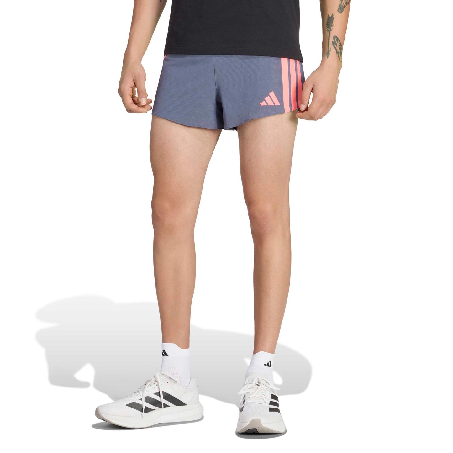 adidas adizero Gel 3in Short de running Hommes - gris, corail